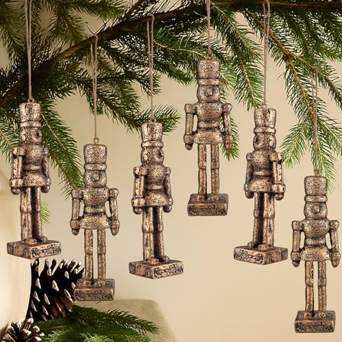 Jetec 6 Pcs Vintage Brass Christmas Nutcracker...