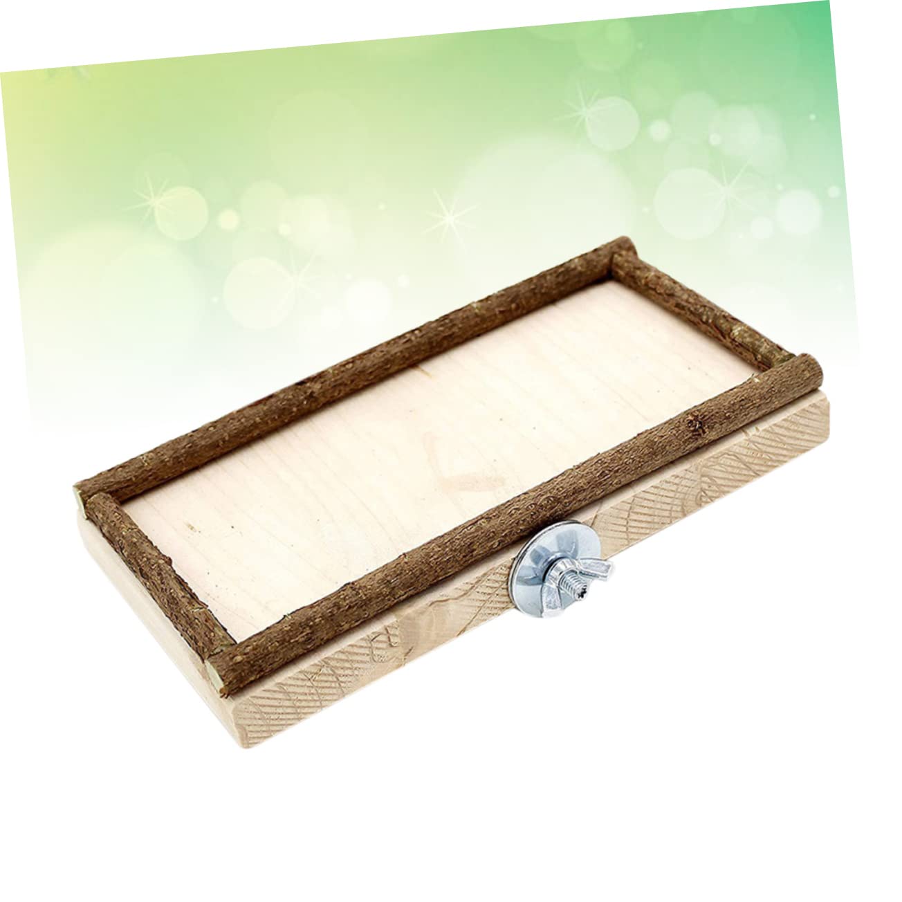 DOITOOL 2piezas Tablero De Salto De Madera para Aves De Caja De Alimentación y Juguete para Periquitos y Loros para Ejercicio y Coordinación El Hogar o Tienda De Mascotas