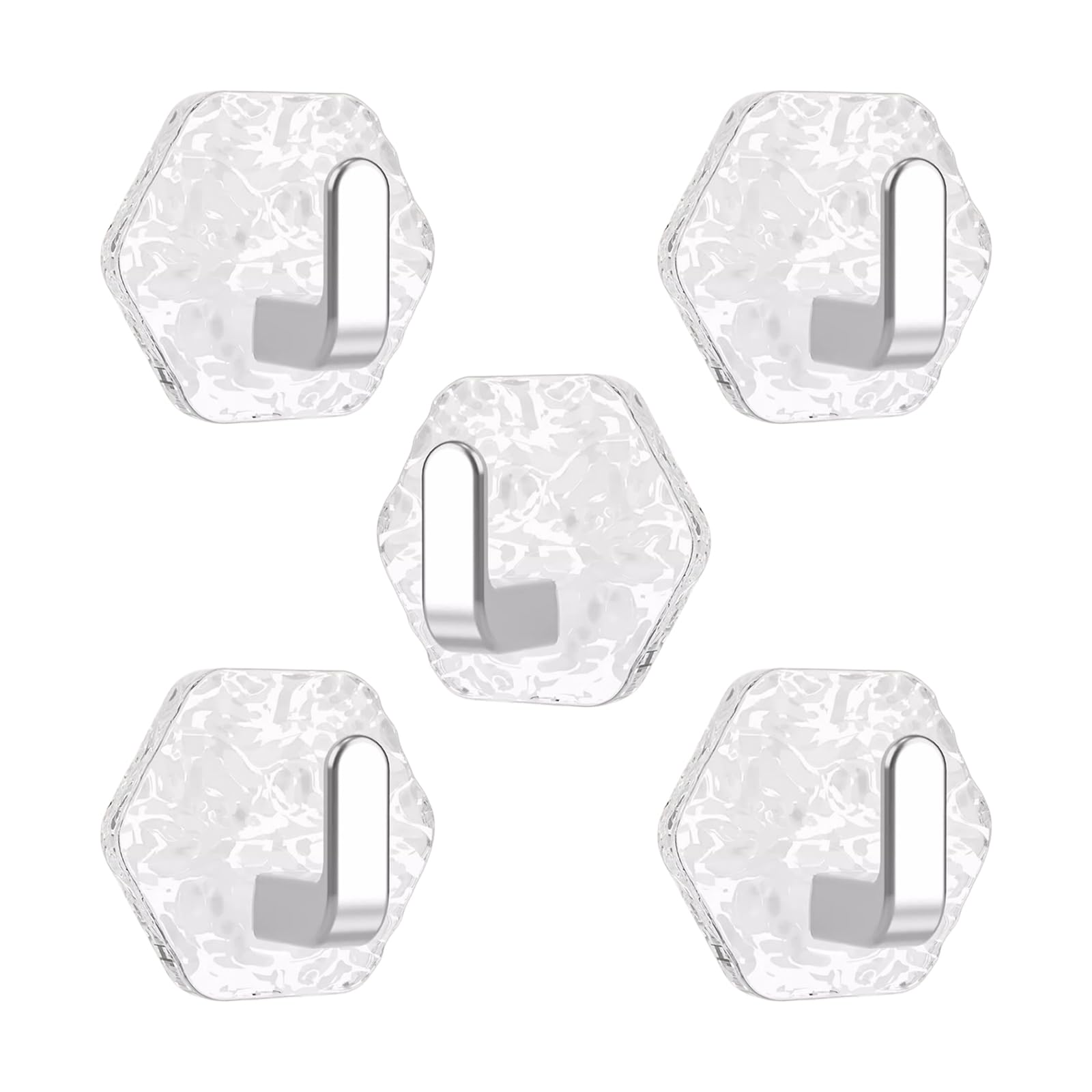 Kfwfuaee Silver Adhesive Wall Hook For Bathroom Organization, Decorative Acrylic Look Panel For Vanity And Kitchen Storage Use Adhesive Wall Hook Bathroom Vanity Organizer Acrylic Decor Home Storage Renter Dorm Light
