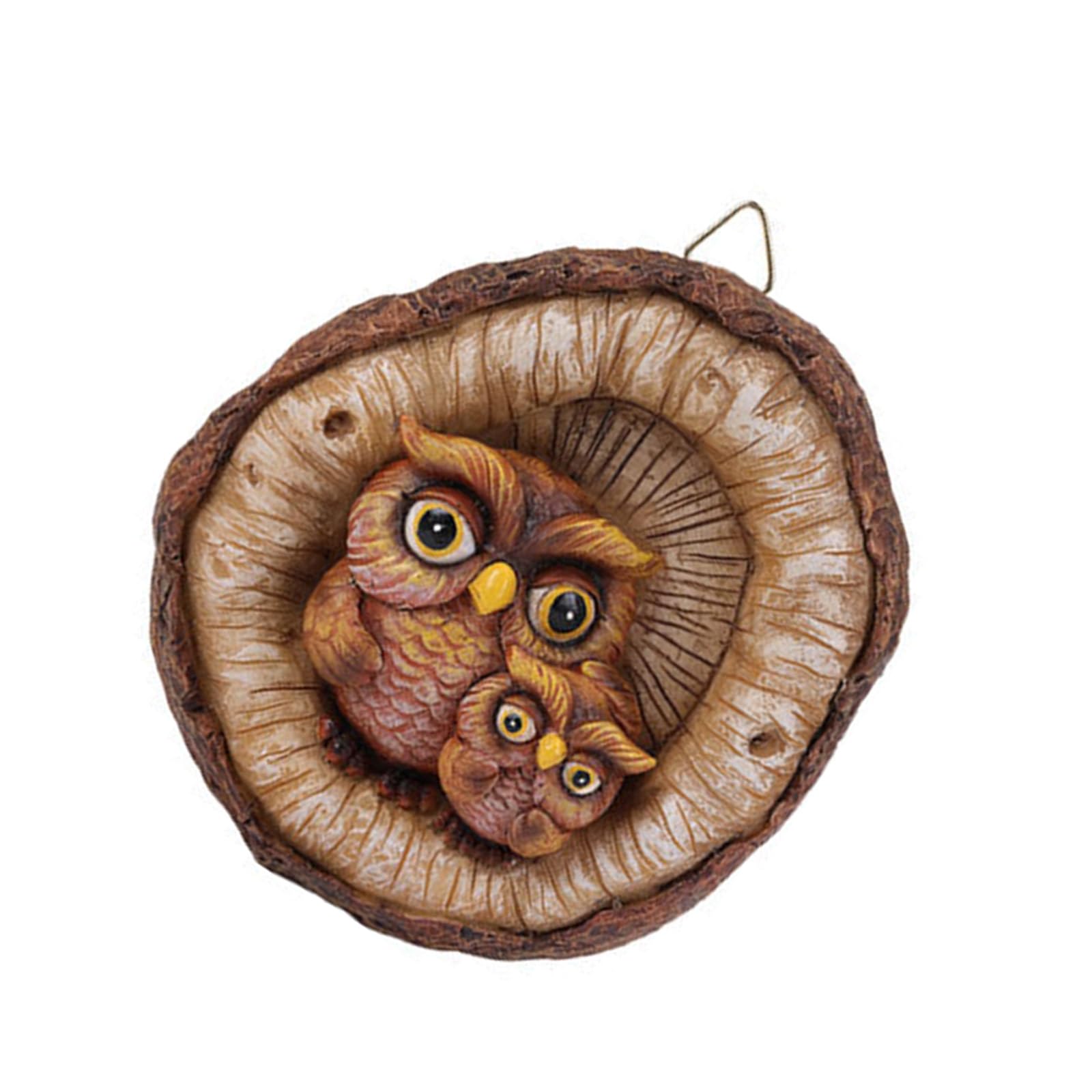 Tree Face Hanging Gnome Decorative Garden Resin Miniature Landscape Ornament Owl Hanging Ornament