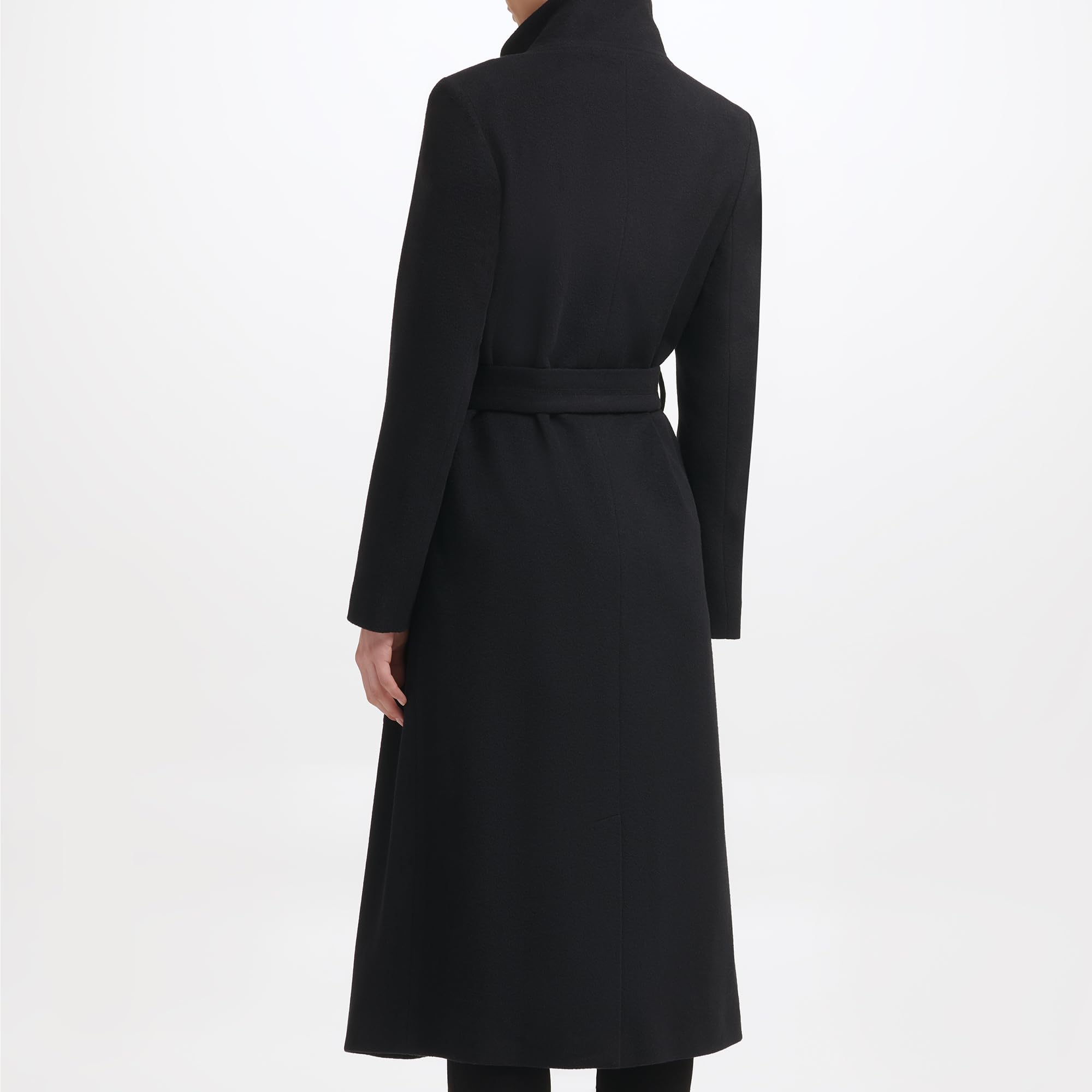 Kenneth Cole Wool-blend Belted Maxi Coat Abrigo de mezcla de lana Mujer