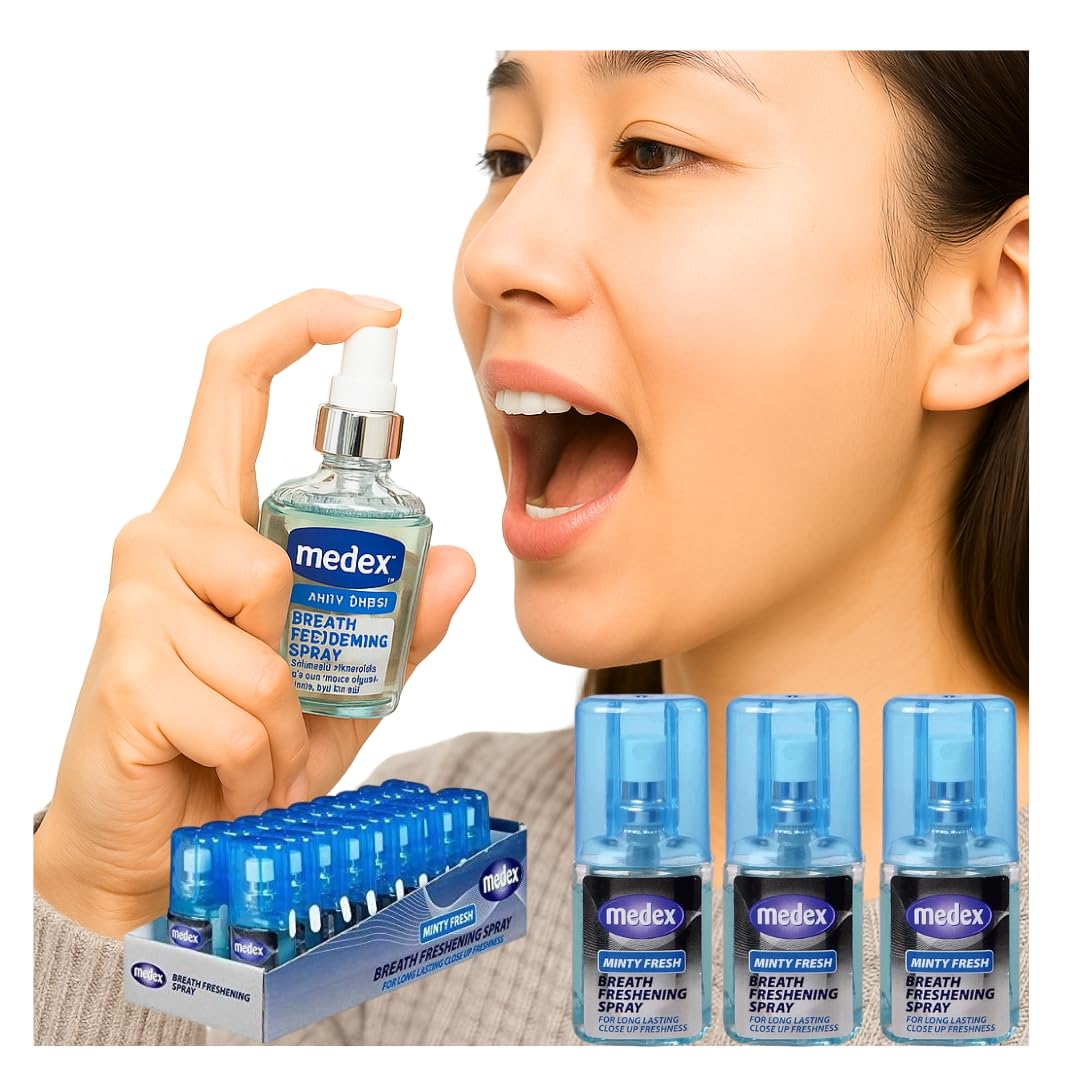 3- Pack Fresh Breath Mouth Spray 20ml – Minty Fresh Formula | Long