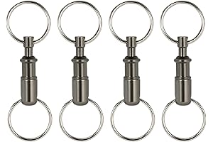 8-Piece Keychain Disconnect: Quick Release, Detachable Key Rings and Keychains