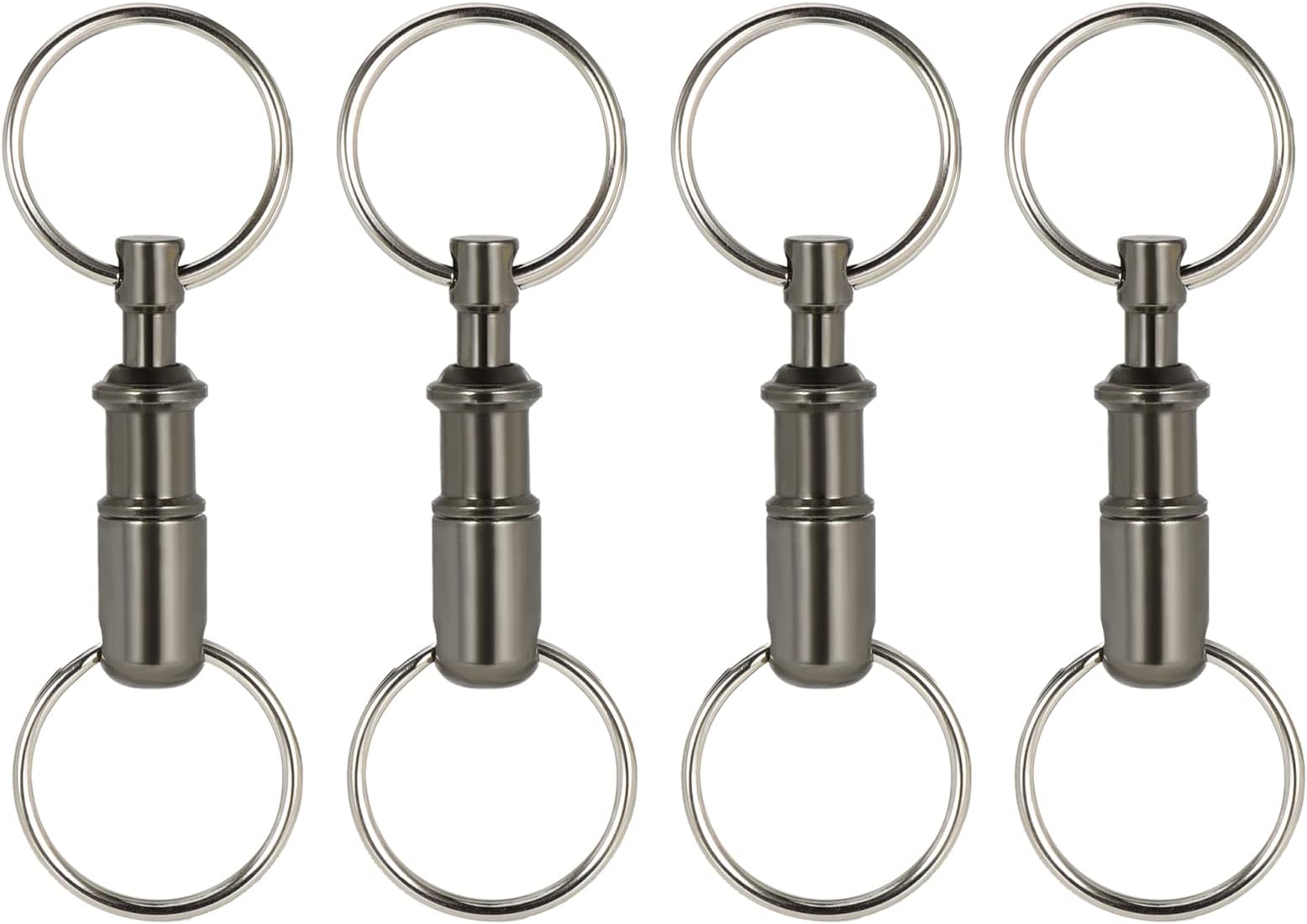 8Pcs/Set Upgraded Quick Release Keychain, Detachable Pull Apart Key Rings Keychains Snap Lock Holder Convenient Accessory