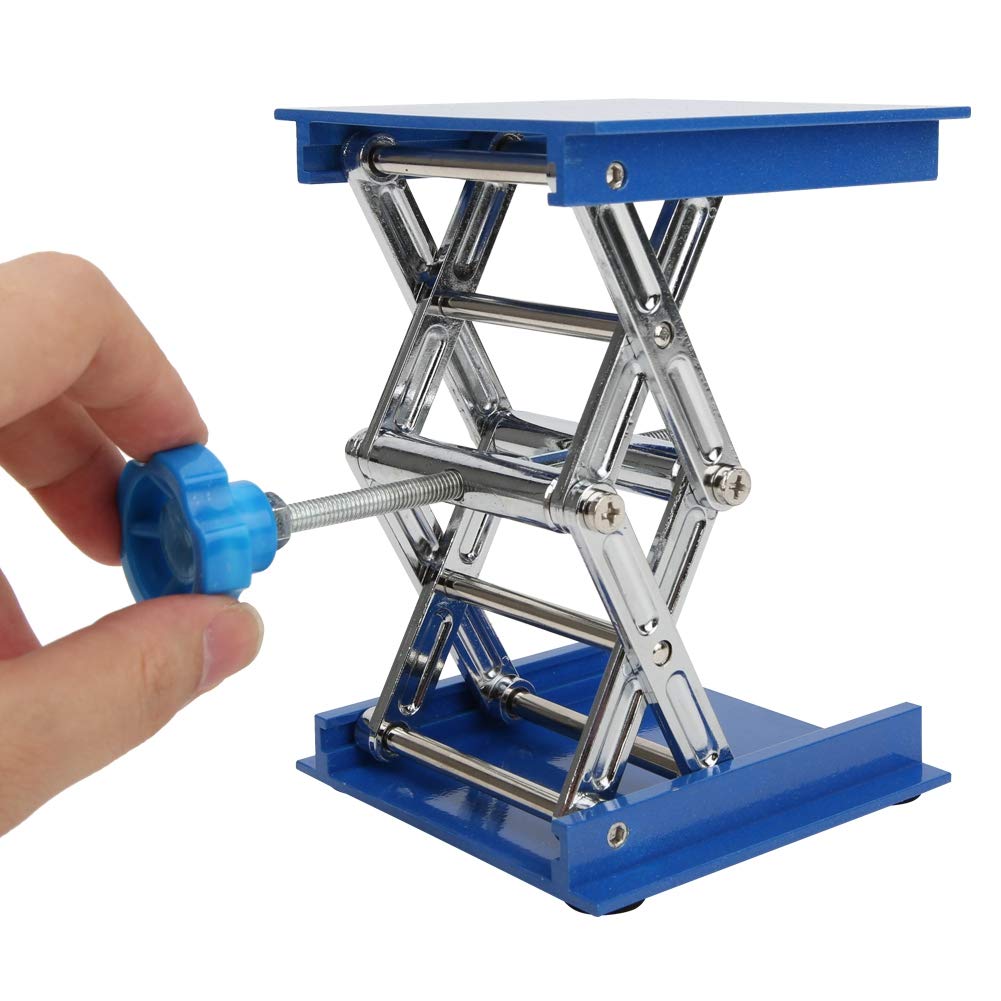 Plataforma de trabajo de aluminio ajustable para equipos científicos, elevación elevadora con soporte estable, ideal para laboratorio e industrial