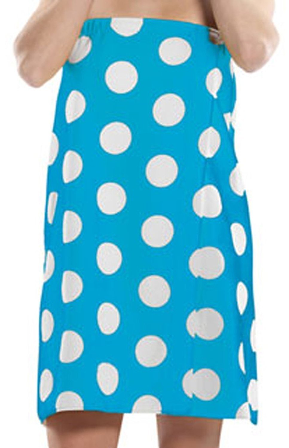 Terry Women Bath Wrap Towel Cotton Cover Up - One Size, Aqua