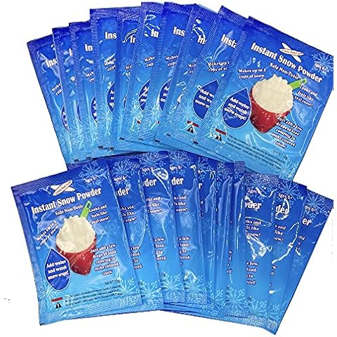 Science Gone Fun Instant Snow Just Add Water! Holiday Experiment, Reusable Snow (20 Packs-Make 80 Cups) Cover