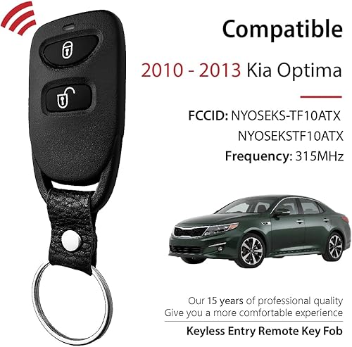 Miniatura 2 de Reemplazo para 2010 2011 2012 2013 Kia Optima Key Fob Control remoto NYOSEKS-TF10ATX 4 botones 315MHz