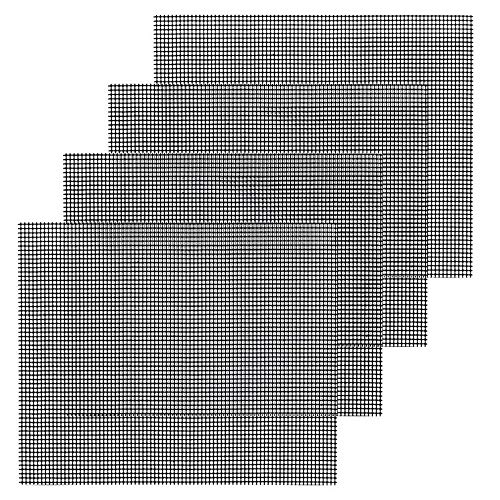 Vantskitt - Rejilla para barbacoa, hoguera, antiadherente, reutilizable, resistente al calor, para barbacoa, barbacoa, barbacoa, barbacoa, barbacoa, barbacoa, horno, 40 x 33 cm