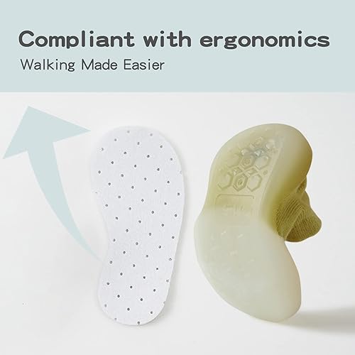 Miniatura 5 de Calcetines para bebé, suela de goma, antideslizantes, para interiores, unisex, recién nacidos, niños y niñas