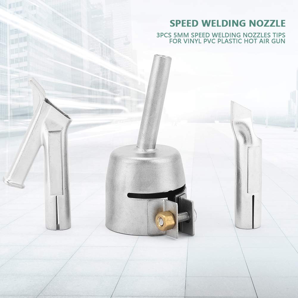 Speed Welding Nozzles, Akozon 3Pcs Speed Weld Tip 5mm Round Shape