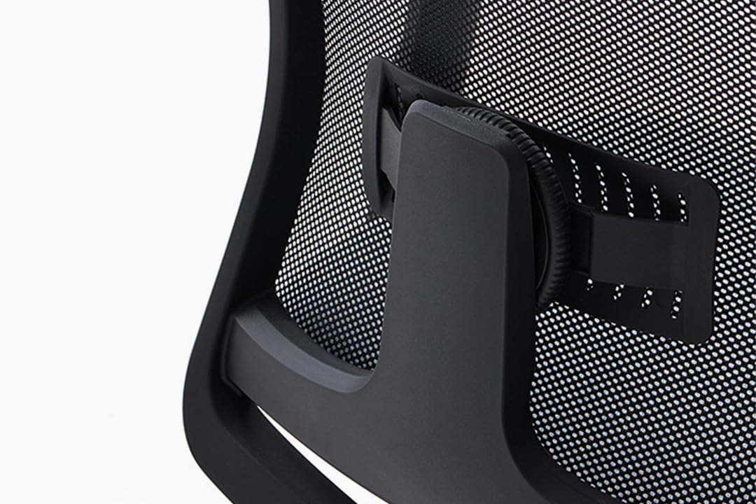 Spacio Delaoliva New Light Carbon Black Silla operativa de Escritorio, Silla Ergonómica Profesional, certificada 120kg, Fabricada 100% en España