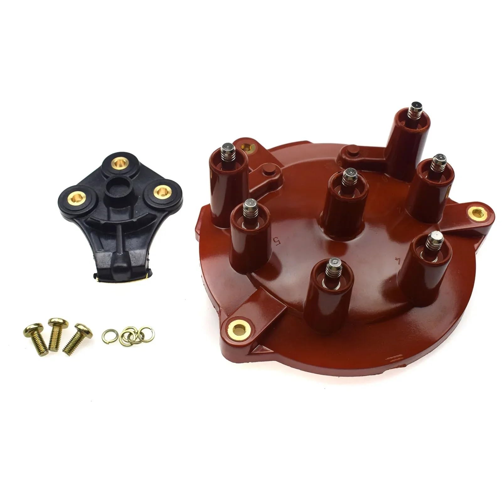 Distribuidor Apto para Mercedes 190 W201 W124 W126 2,6 3,0 1985 1986-1993 1031580002,1031580231 Rotor y Tapa del Distribuidor Distribuidor de Encendido(Set 2PCS)