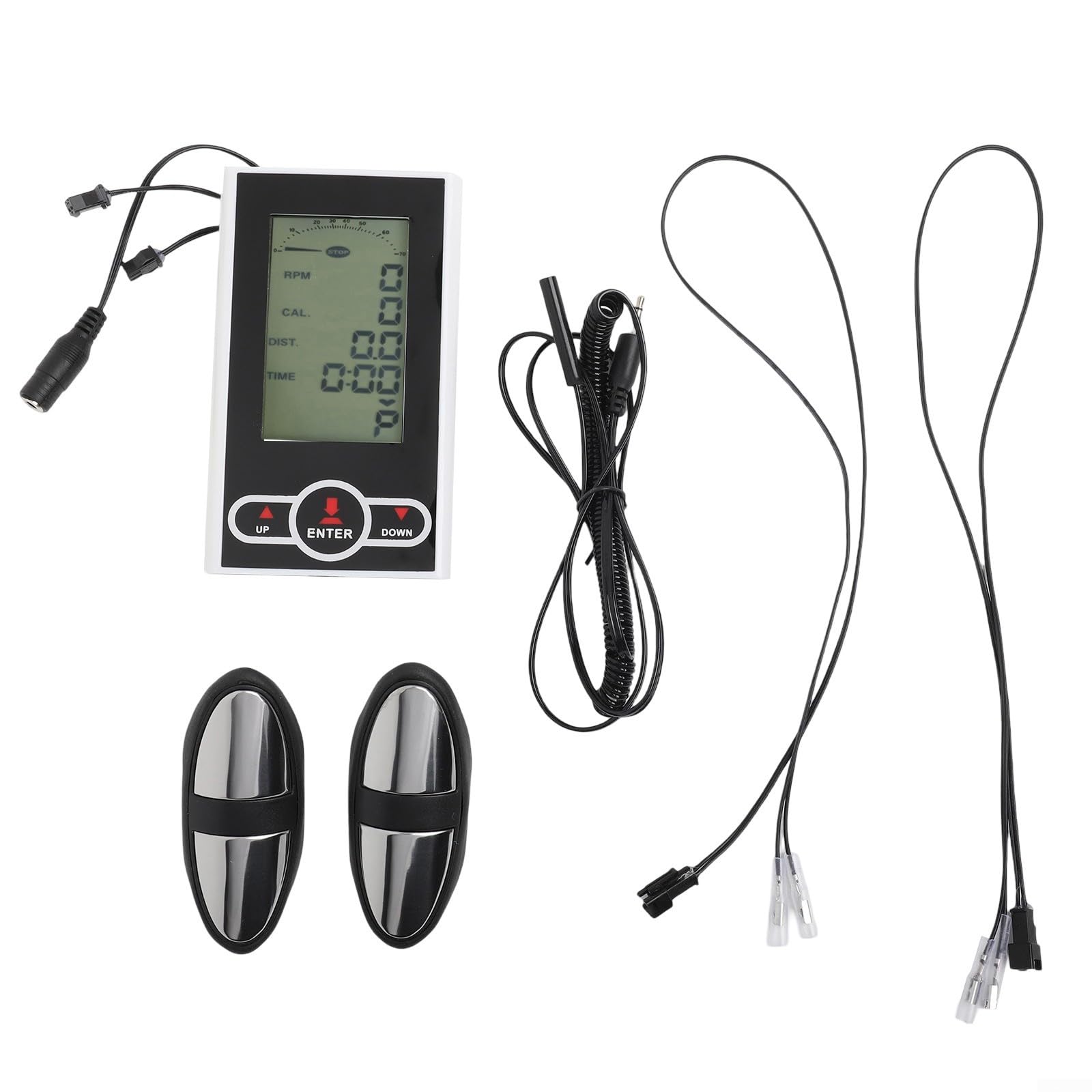 Moniteur de vitesse LCD pour vélos stationnaires, moniteur de vélo d'appartement, compteur de vitesse, elliptique stationnaire, affichage de la fréquence cardiaque
