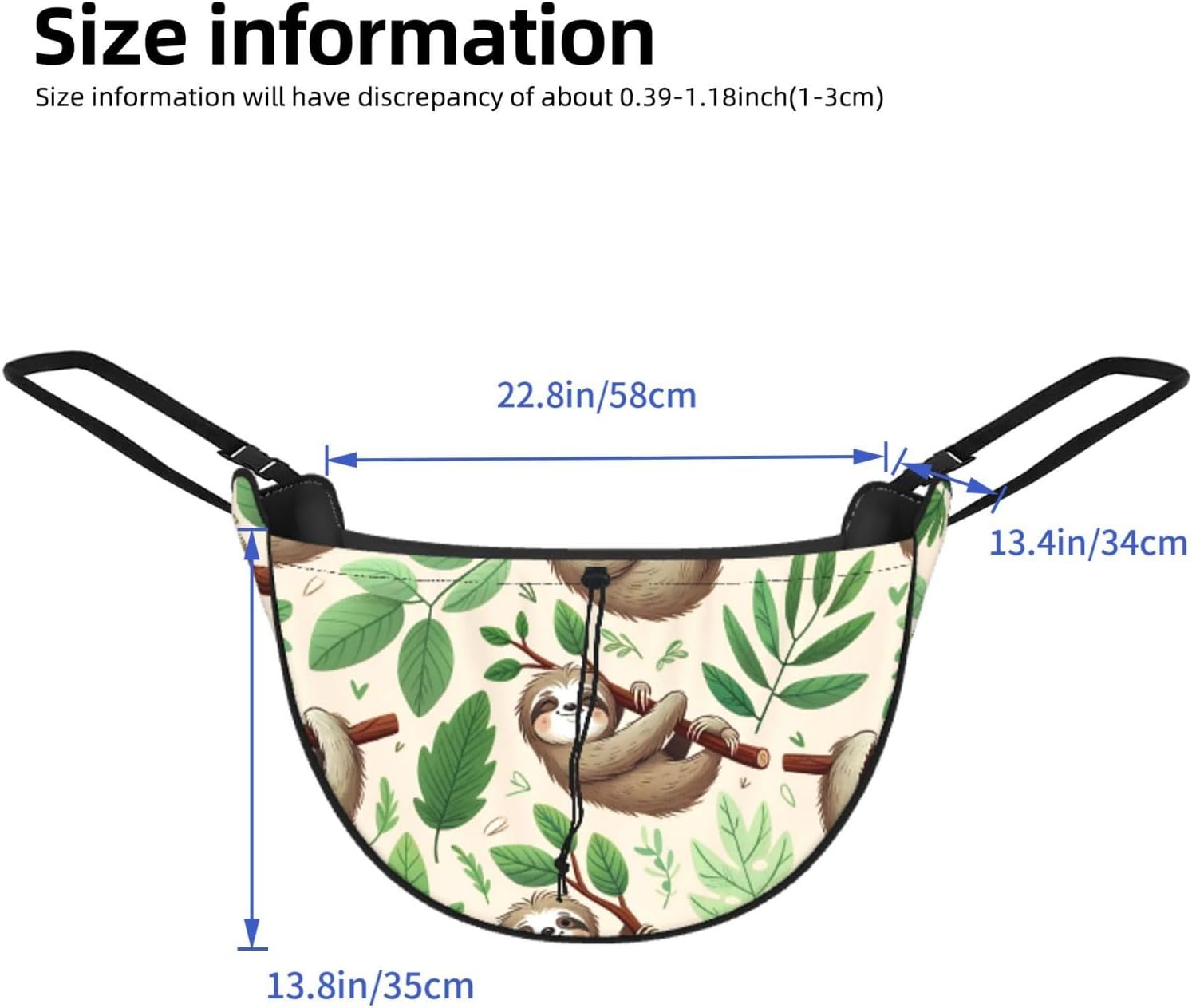 Augenstern Sloth-Tree-Party Car Backseat Organizer Bag For Road Trips image 3