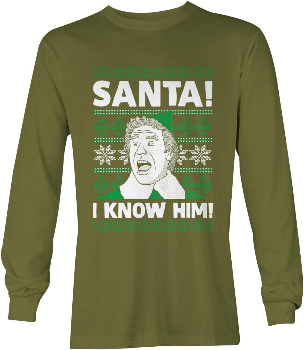 Tcombo Santa! I Know Him! - Parody Ugly Christmas Unisex Long Sleeve Shirt