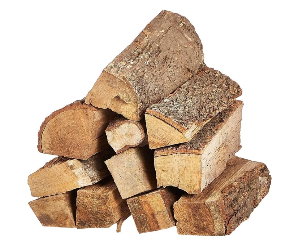Natural Hardwood Firewood Logs 3kg | Dried Firewood for BBQ Campfire Barbeque Open Fires & Pizza Ovens