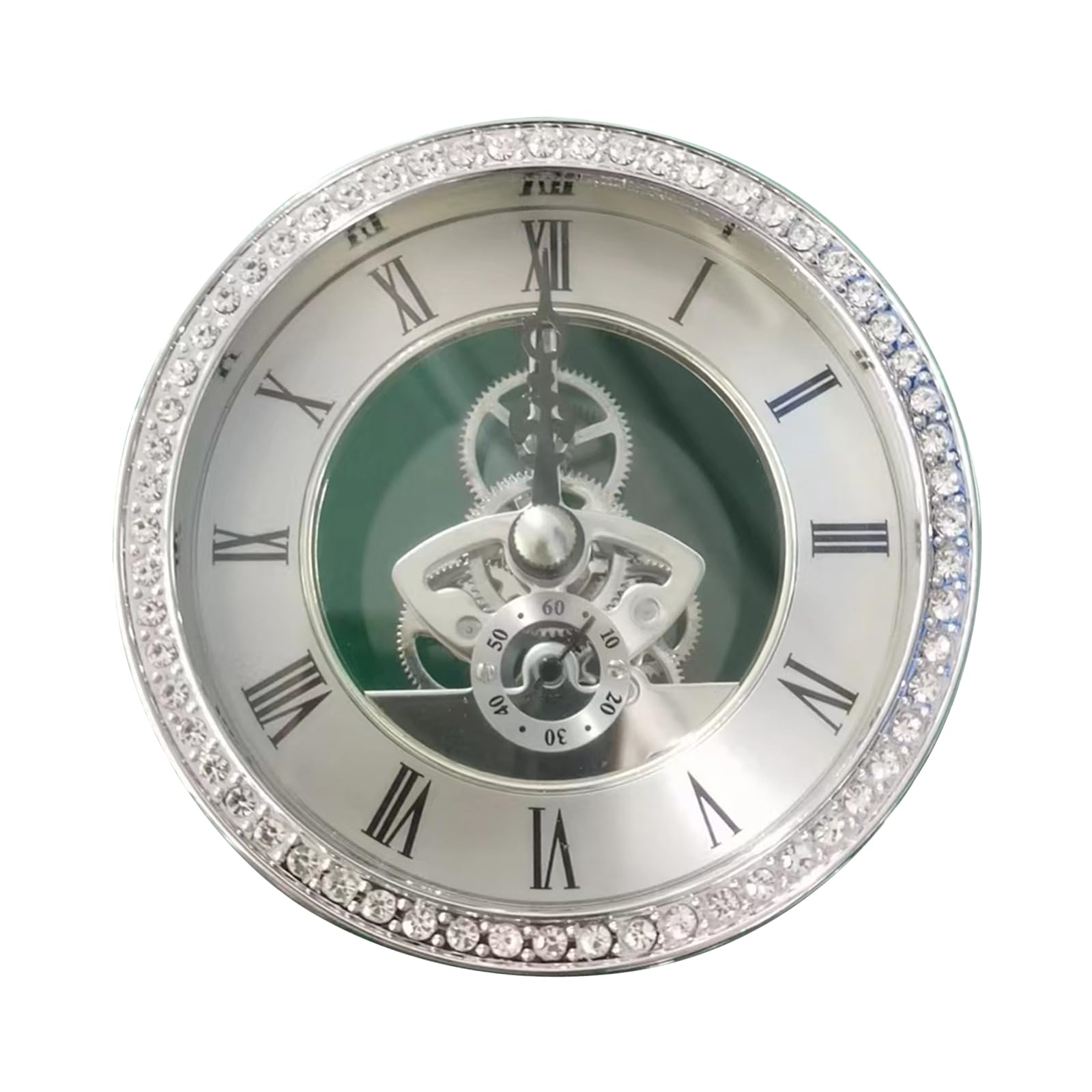 Buxuaaaa Retro Gear Metal Perspective Table Clocks Wall Clock Movement for Hanging Clocks Antique Accessories Retro Gear Wall Clock