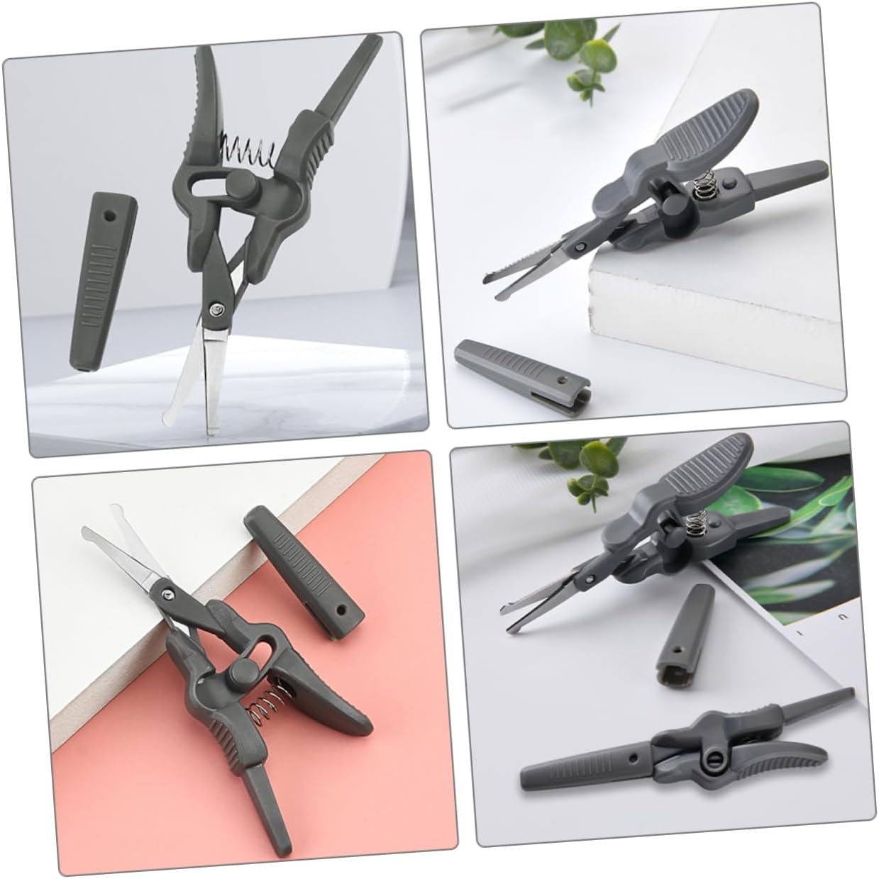 4pcs Nose Hair Scissors Eyebrow Trimmer for Men Precision Stainless Steel Nose Hair Scissors Grooming Tool Kit
