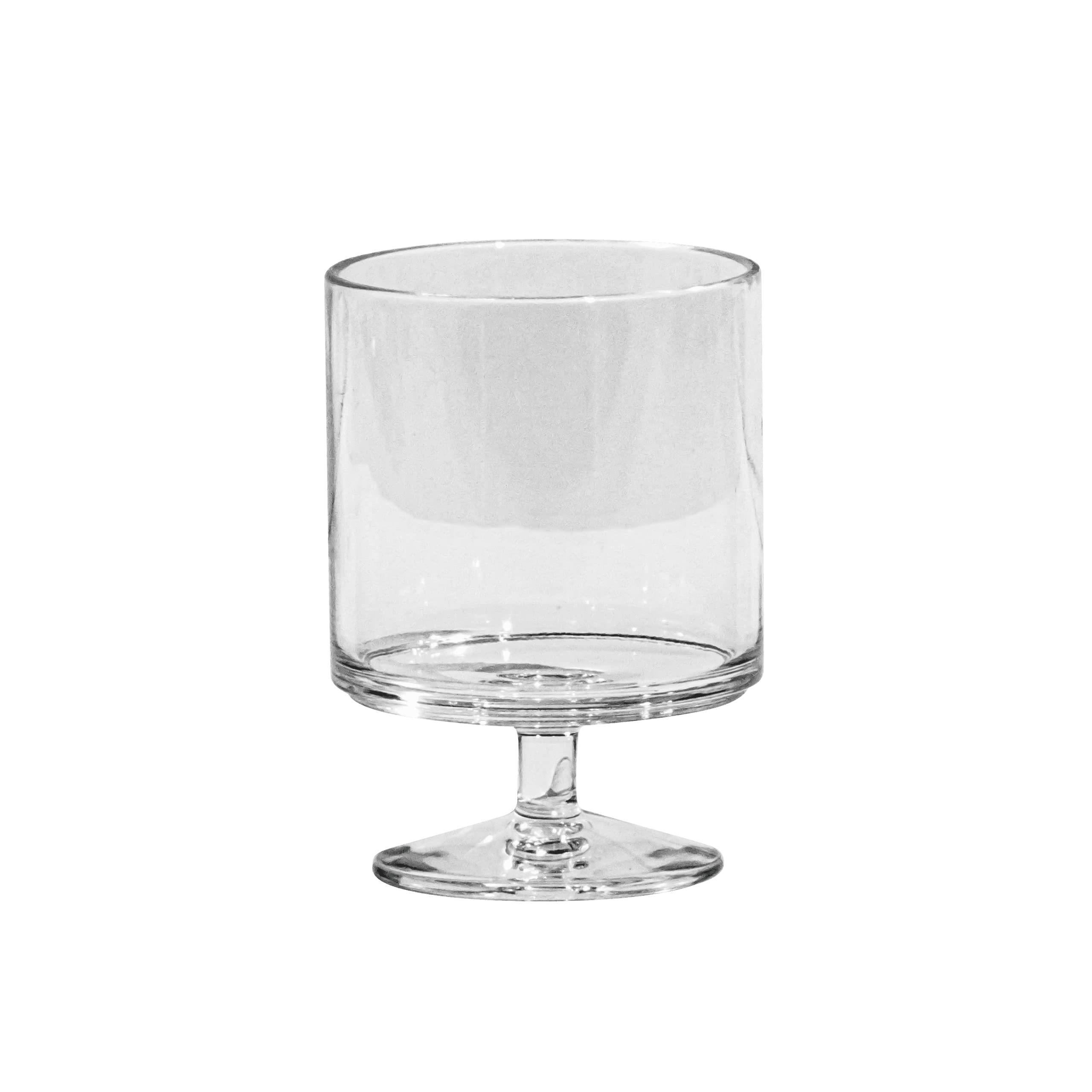 TarHong Juego de 6 copas de vino apilables, plástico premium, inastillable, para interiores y exteriores, 9.5 onzas, transparente