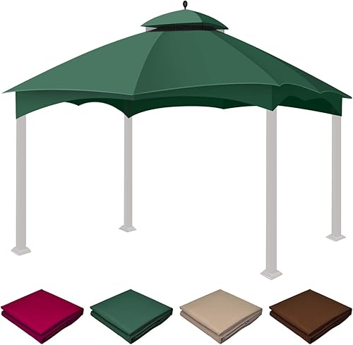 Miniatura 8 de Flexzion Cubierta de repuesto para toldo de 10 x 12 pulgadas, cubierta para glorieta Lowe's Home Depot Allen y Roth, cubierta UV UPF 50+ para