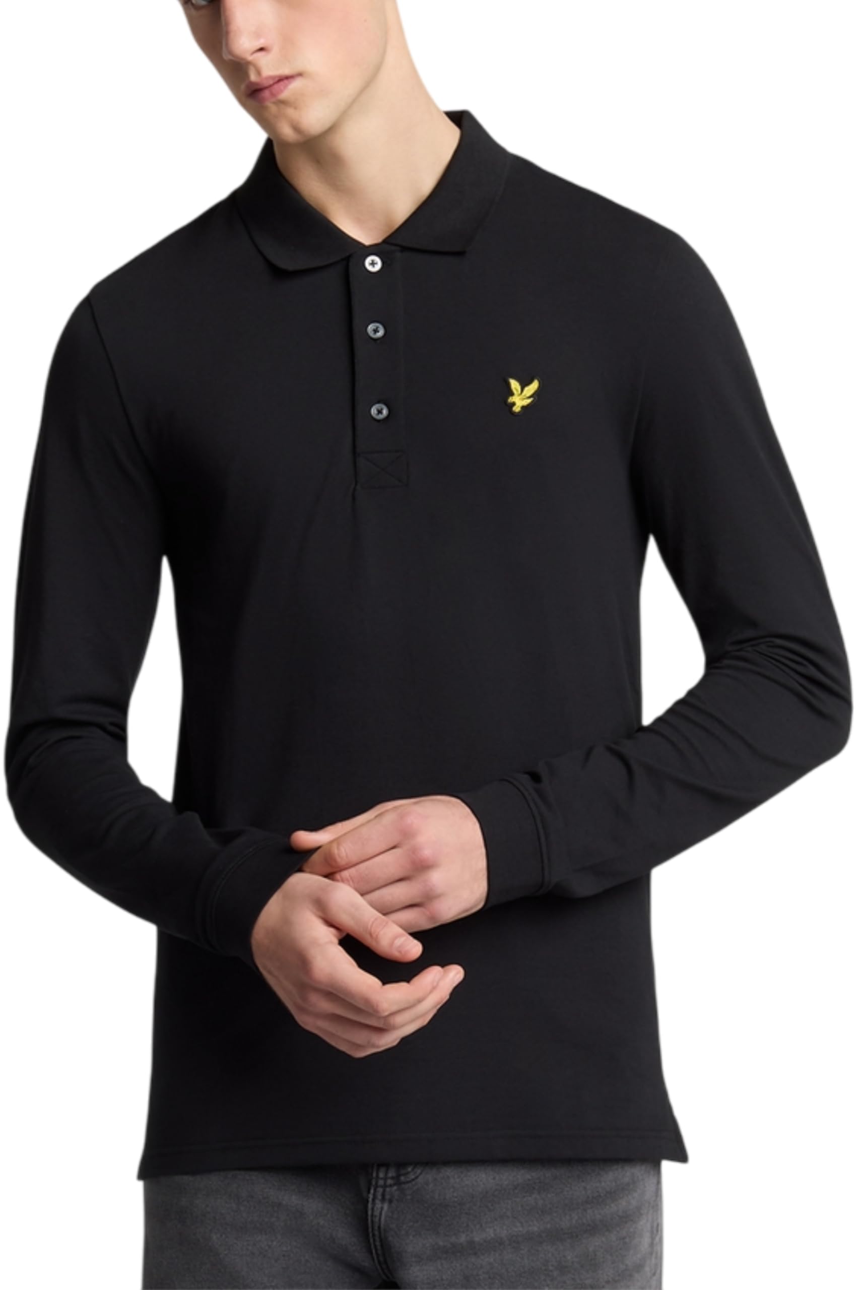 Lyle & Scott LS Polo Shirt LS Polo Shirt Z865 Jet Black, S