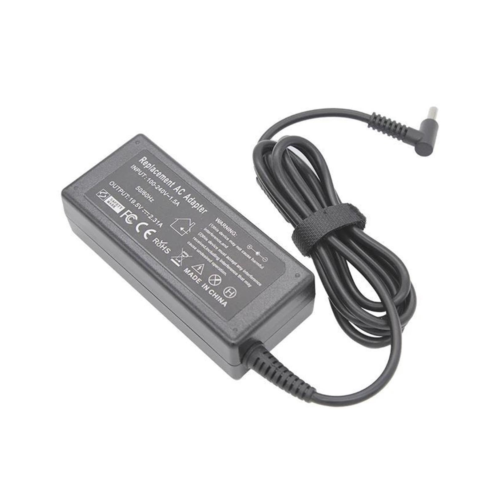 Adattatore For Caricabatterie Da Giro 19,5 V 2,31 A 45 W 4,5 * 3,0 Mm, Compatibile For HP, Stream X360 13 14 Pavilion 854054-001 741727-001 740015-740015-002(With UK plug)