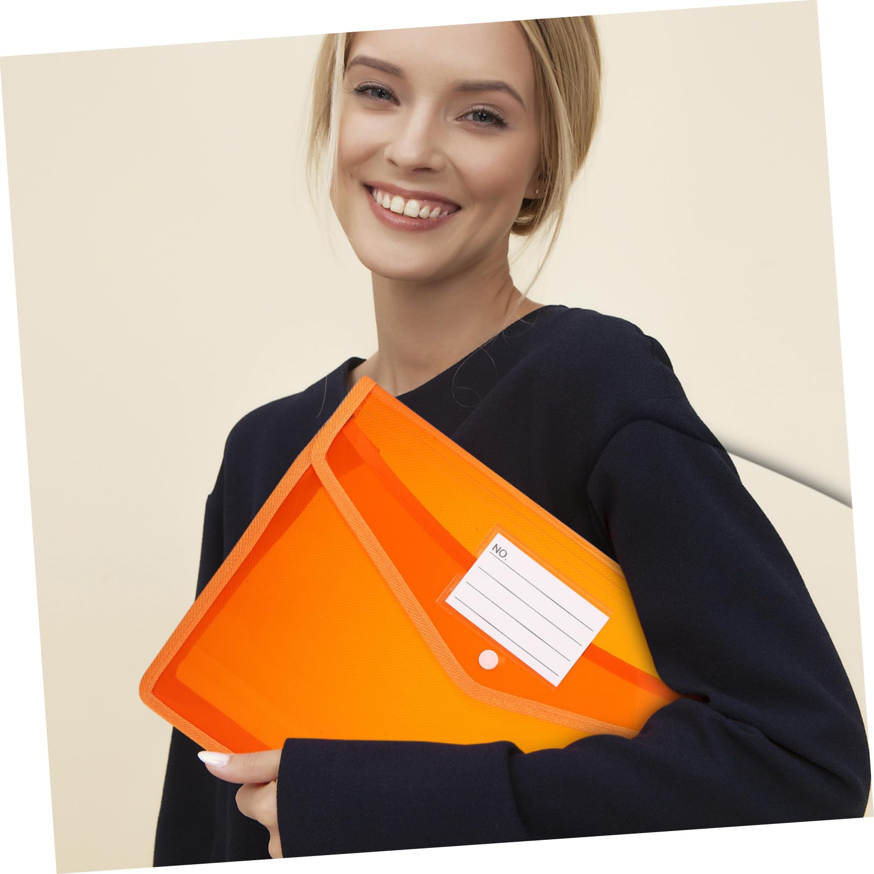 Veemoon 7pezzi Cartella Portadocumenti Con Bottone in Formato Borsa Trasparente Espandibile Per Documenti Con Tasca Per Etichette Organizzatore Per Ufficio e Casa