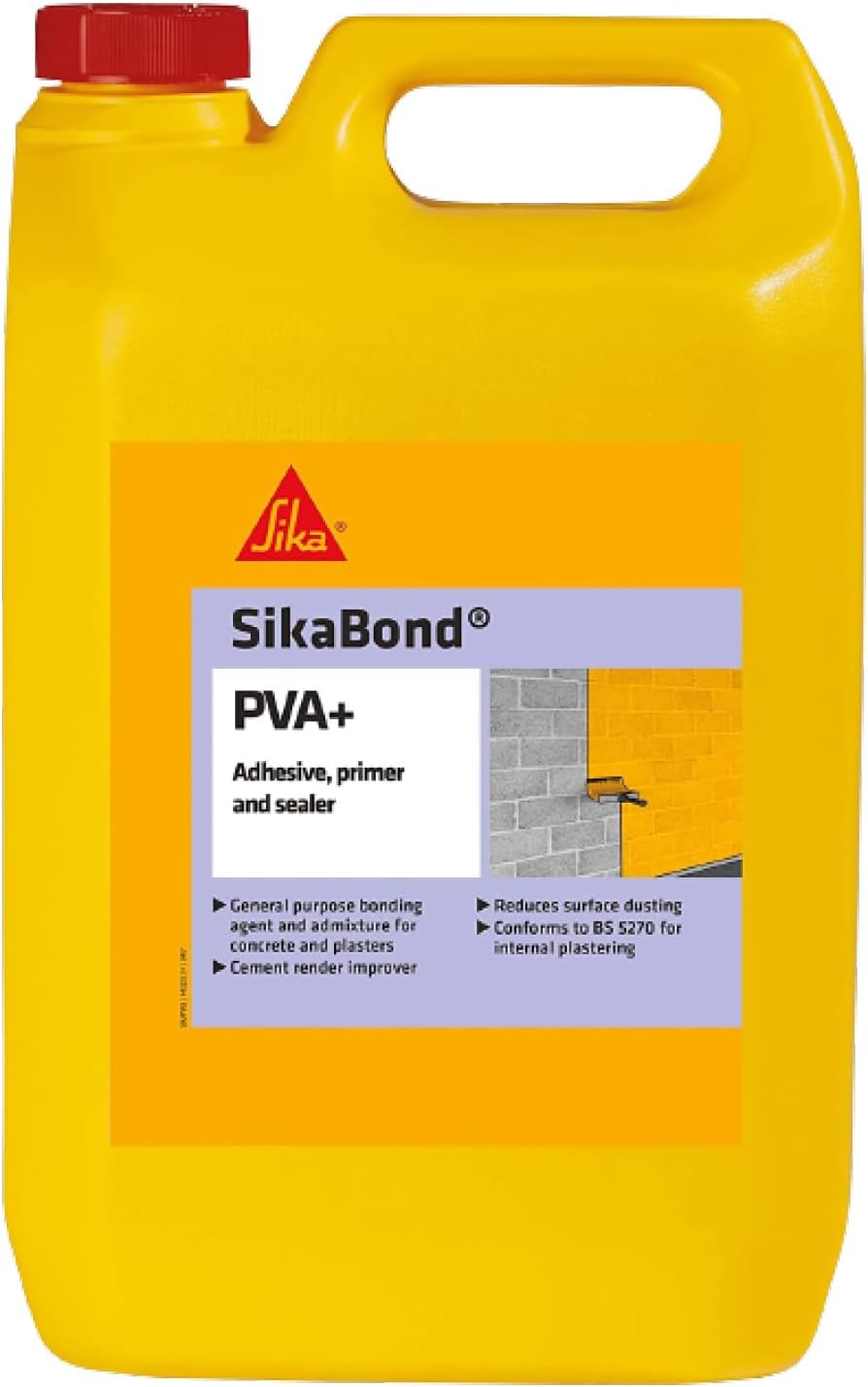 Sika SikaBond PVA+, General Purpose Adhesive, Primer And Sealer – Easy To Use – British Standards Approved – 1 Litre