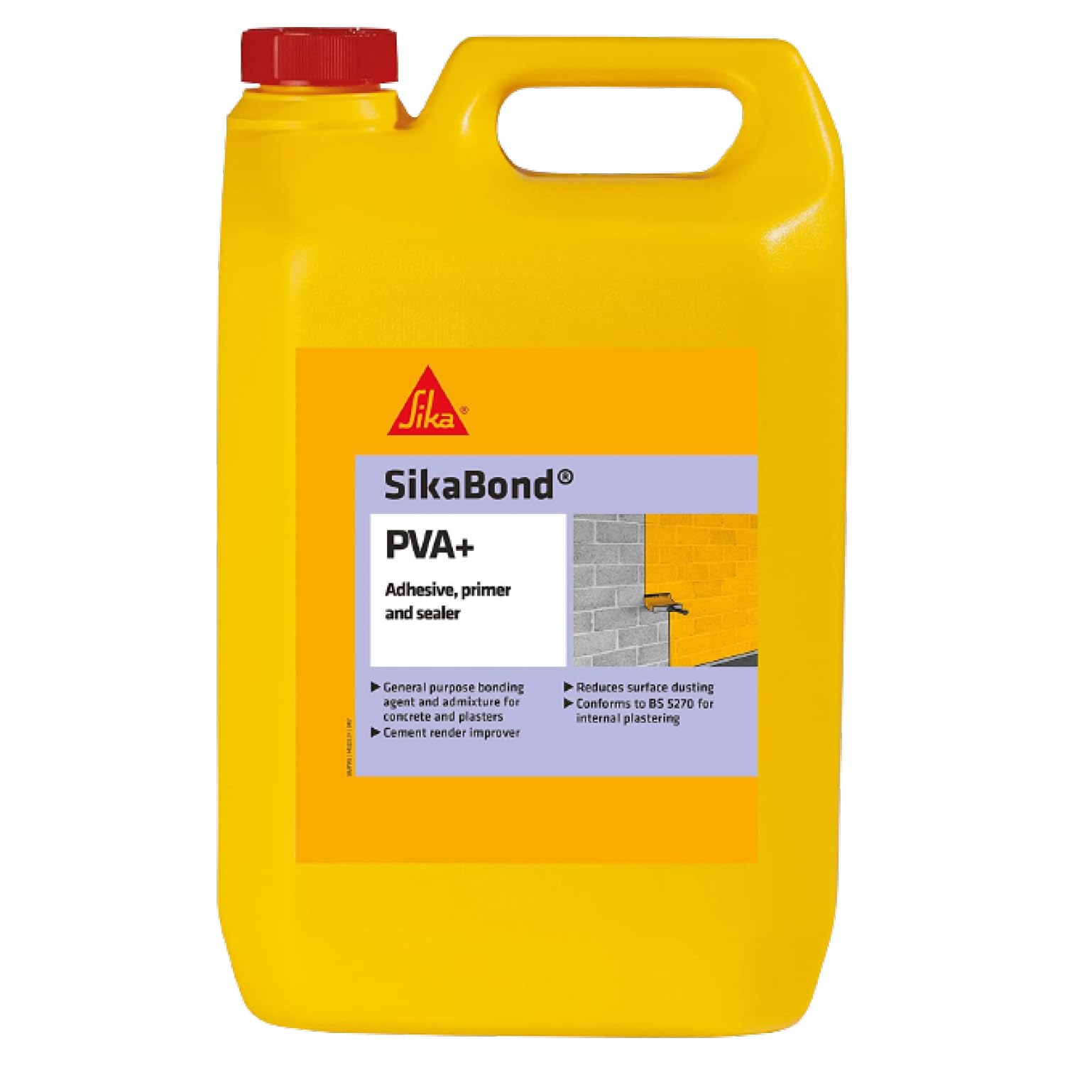 Sika SikaBond PVA+ , General Purpose Adhesive, Primer And Sealer – Easy To Use – British Standards Approved – 1 Litre