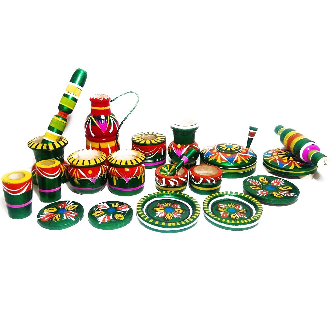 CRAFT HAND® Eco Friendly Handmade Wooden Kitchen Play Set for Boys and Girls 20 Pcs Pack (Green) (B093Z8M7LF) Amazon Price History, Amazon Price Tracker