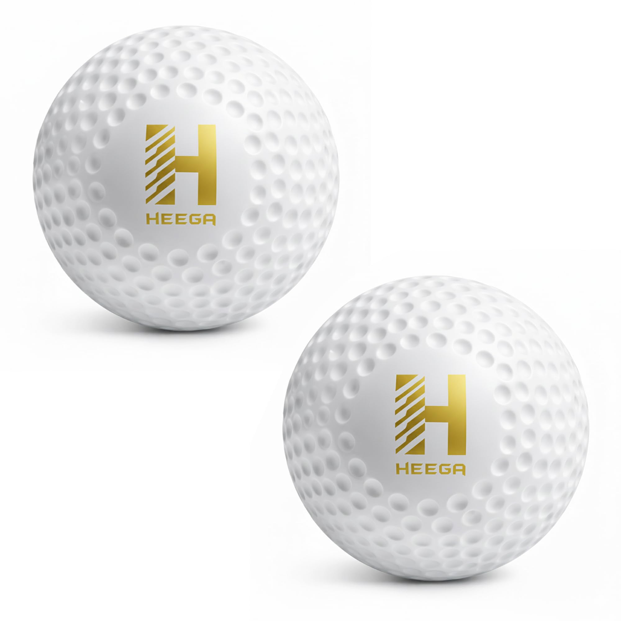 Heega Turf Hockey Practice Ball | PU Hite Training for Field Hockey & Cricket Practice | Hard Durable Training Ball (White, Standard Size) (Pack of 2)-image-31