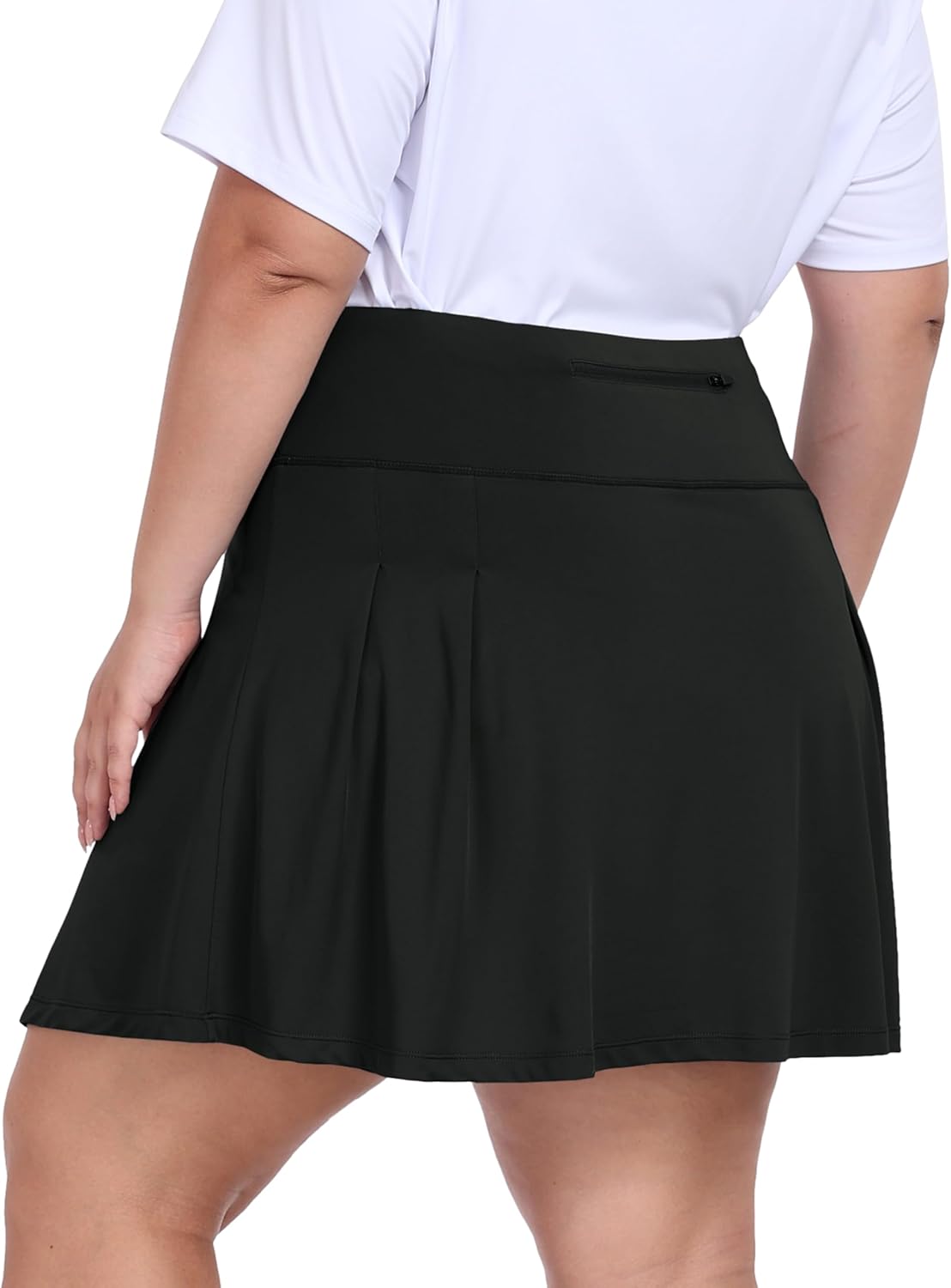 MoFiz Plus Size 20" Knee Length Skorts Skirts for Women Golf Tennis Skort High Waisted Athletic Skirt for Summer Casual