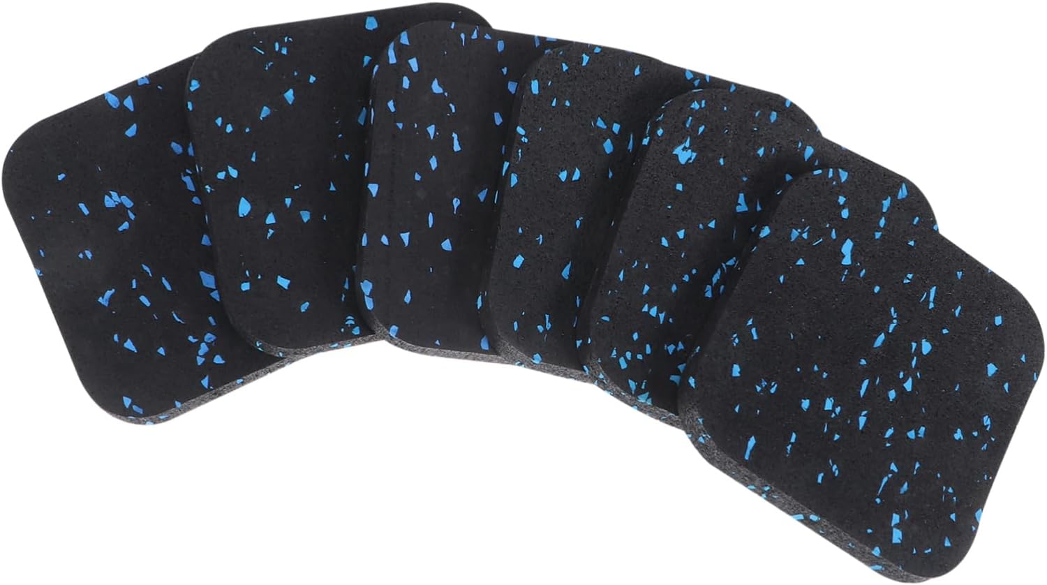 Toyvian 6pcs Heavy Duty Rubber Absorption Pads for Treadmills and Fitness Equipment Skid Sound Insulation Cushions for Hardwood Floors and Carpets