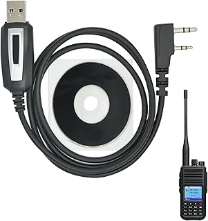 Programming Cable pour Ba-ofeng, Baof-eng UV-5R, Ba-ofeng UV5R, Talkie Walkie Câble de programmation USB 2 broches,Compatible avec les séries Baof-eng UV-5R/5RA Plus/5RE, BF-888S