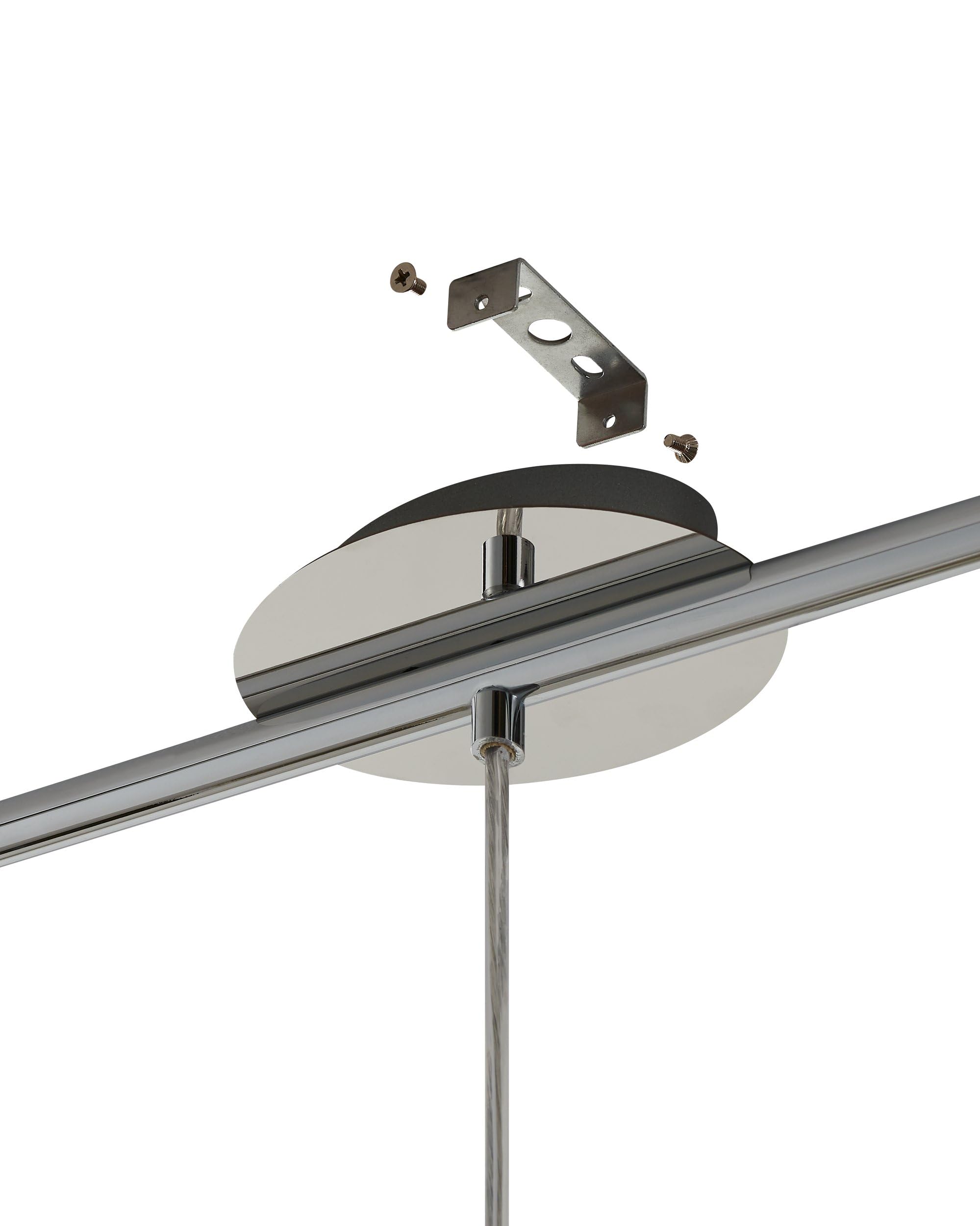 Eglo Lámpara colgante Rivato, lámpara suspendida de 3 luces, elegante | hecha de acero y vidrio con detalles en cromo y blanco, lámpara para mesa de comedor, lámpara de salón colgante, E27