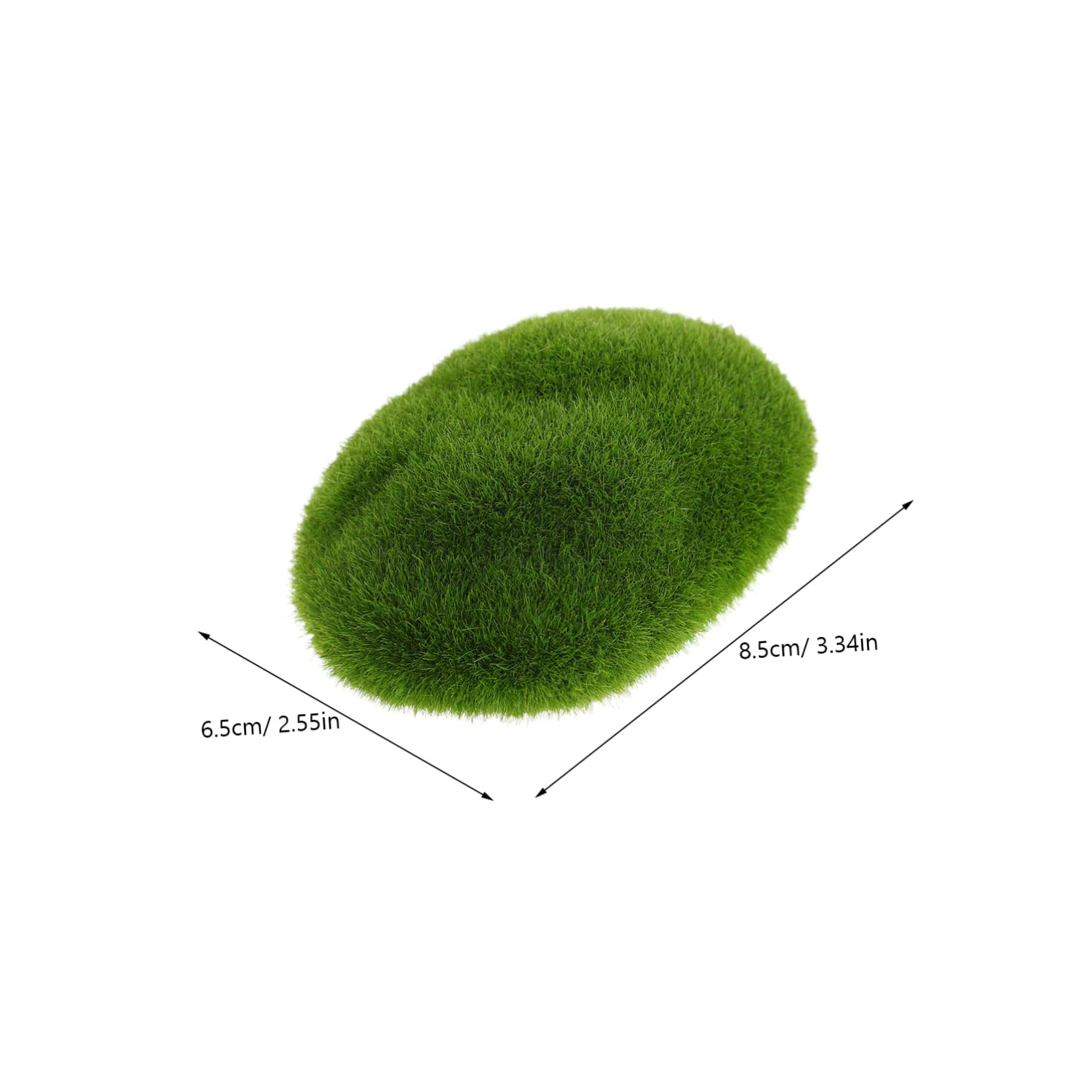 Angoily Pietre Muschio Artificiali Realistiche 50 Pezzi, Verde | Silk Flower, Forma Stone, per Garden e Balconies, Aspetto Naturale e Uso Versatile
