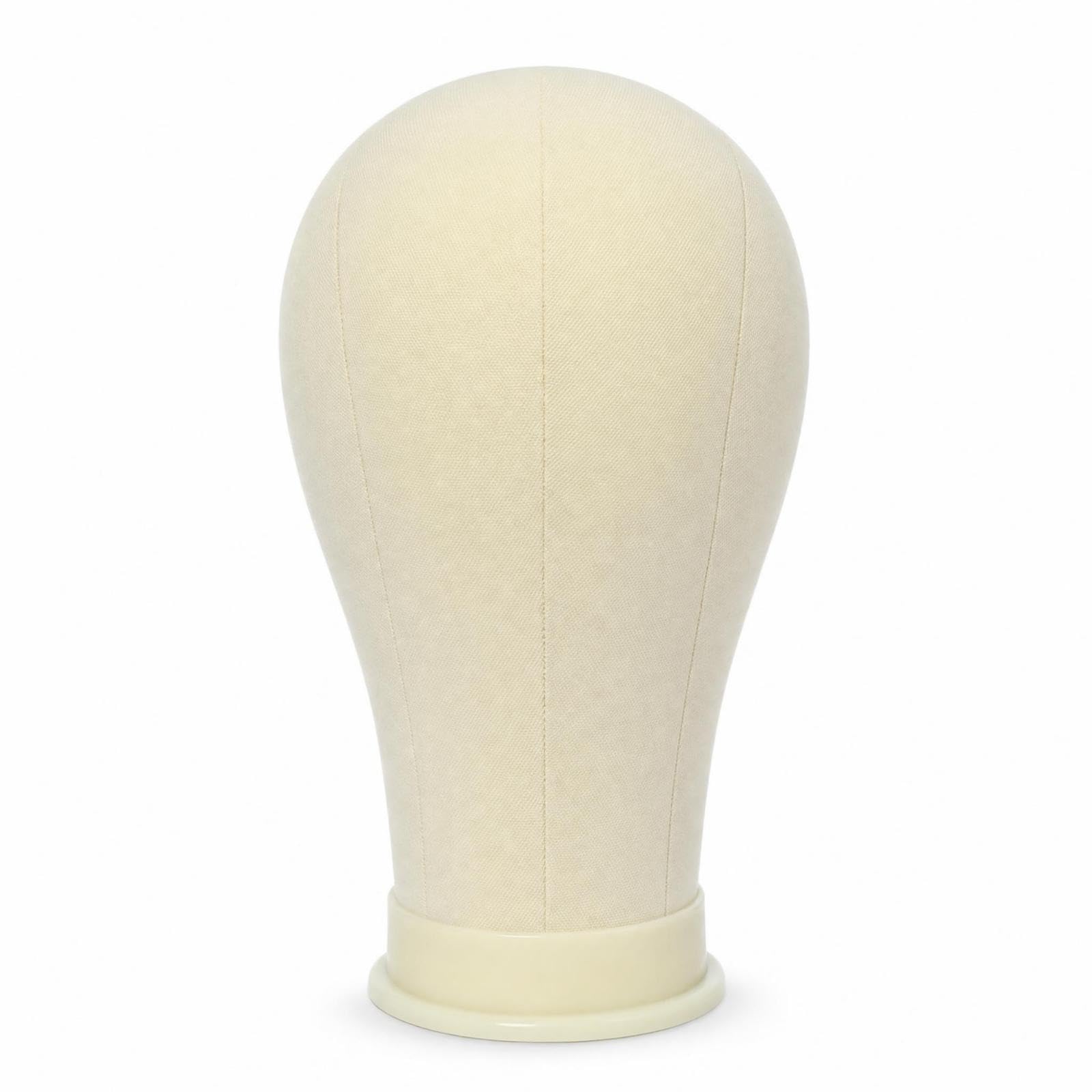 Canvas Hairpiece Head Teardrop Shape Canvas Mannequin Head Stitched Seams 25inch-image-46