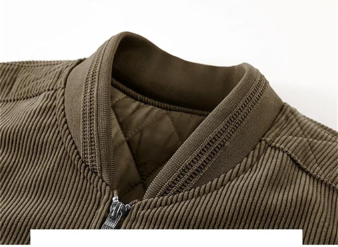 Men Winter Solid Retro Comfort Keep Warm Jacket Outdoors Loose Versatile Stand Collar Coat