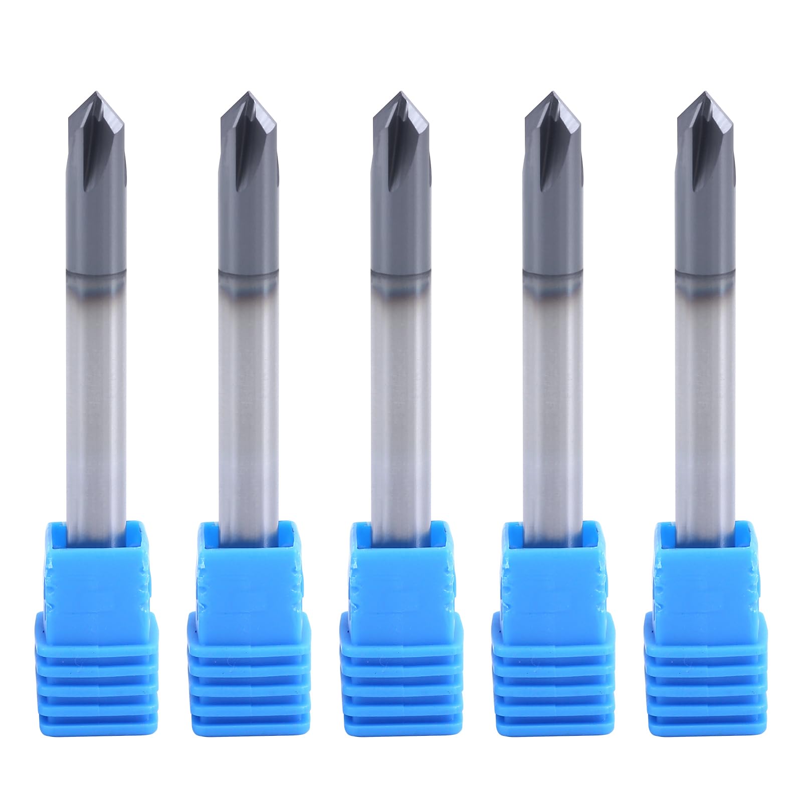 XYunEnZ ISB 90 Degree Chamfer End Mill, 1/4'' Diameter Carbide