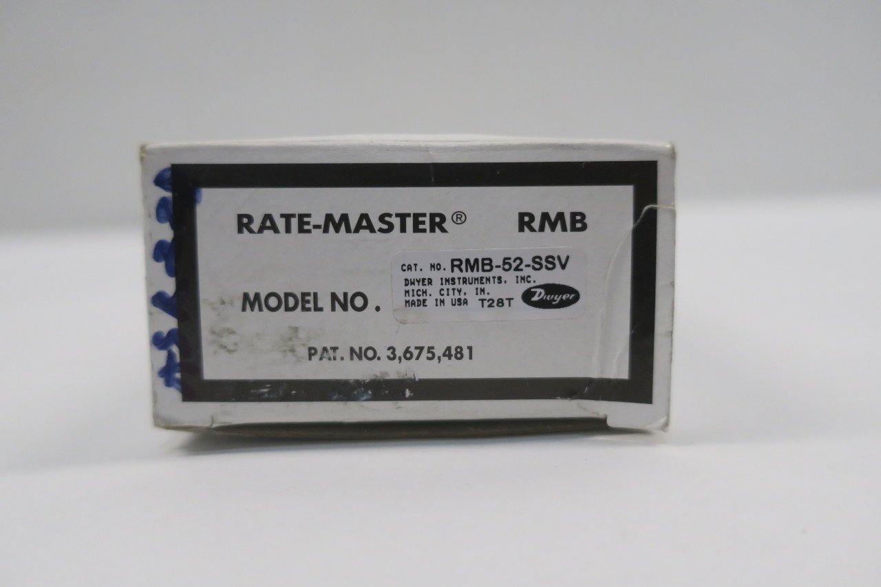 DWYER RMB-52-SSV Rate-Master 0-50SCFH 1/4IN NPT AIR Flow Meter D590715