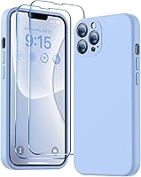 Vista 32 de BossKiss Funda compatible con iPhone 13, silicona de alta calidad mejorada [protección de cámara] [2 protectores de pantalla]