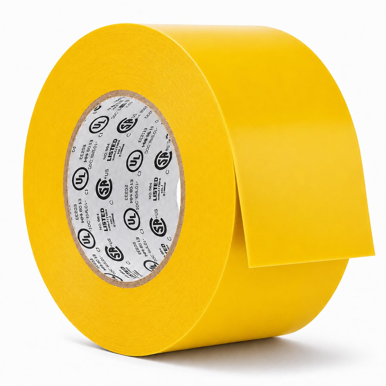 GGR Supplies EL-766AW Yellow General Purpose Electrical Tape, 1.5 Inch x 66 Feet, 7 Mil PVC, UL/CSA Listed Core, 600V Flame-Retardant Insulation for Wire Splicing, Bundling &amp; Color Coding, Pack of 1