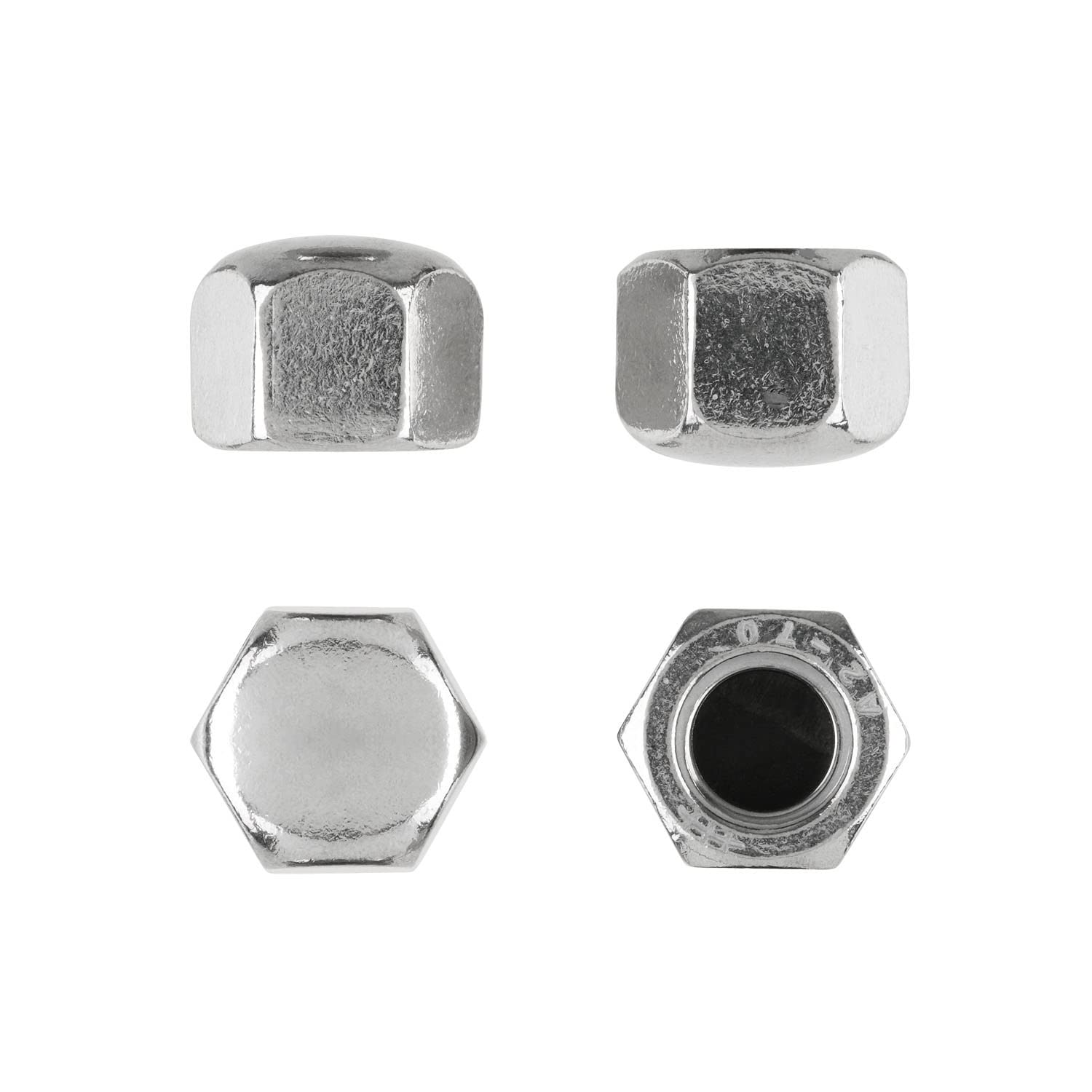 Dadi A Cupola M5 In Acciaio Inox Nero A2, Confezione Da 100, Carbolts, Nuovi
