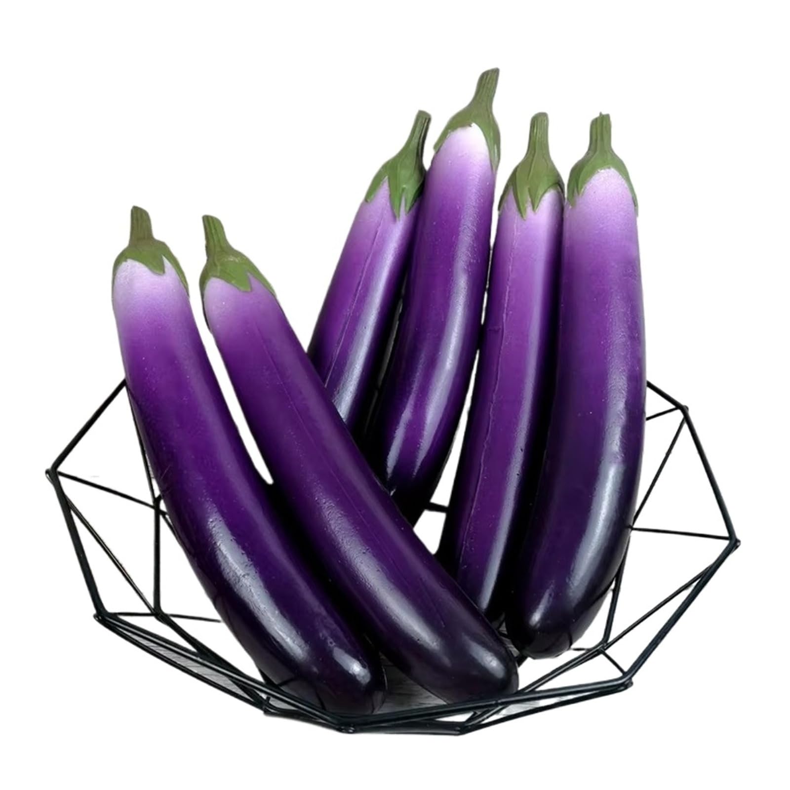 HUDFVIOI Artificial Vegetables Simulation Eggplant Model Vegetable Decoration Hotel Pastoral Photography Artificial Props for Decoration(FU 27cm)