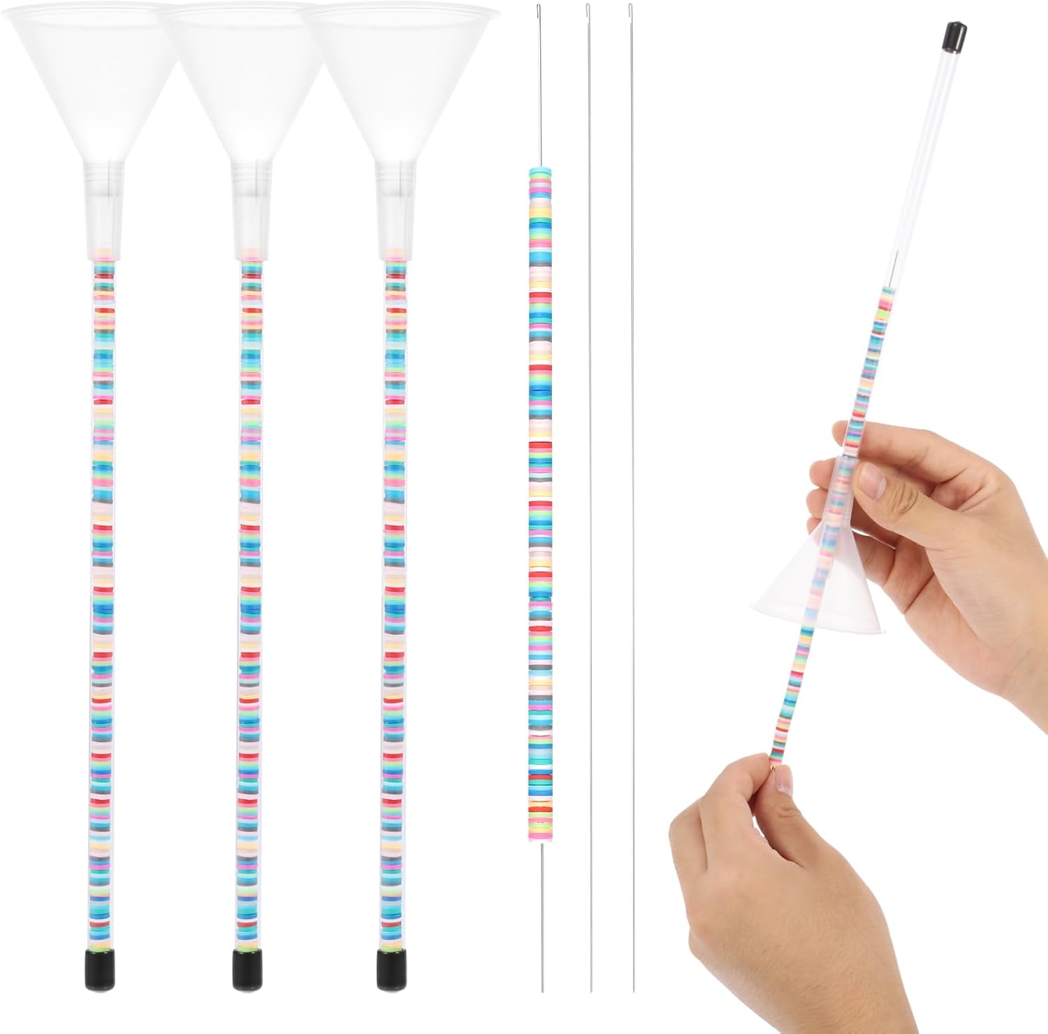 Rainmae 3 Pcs Clay Beads Bracelet Making Kit, 6mm Clay