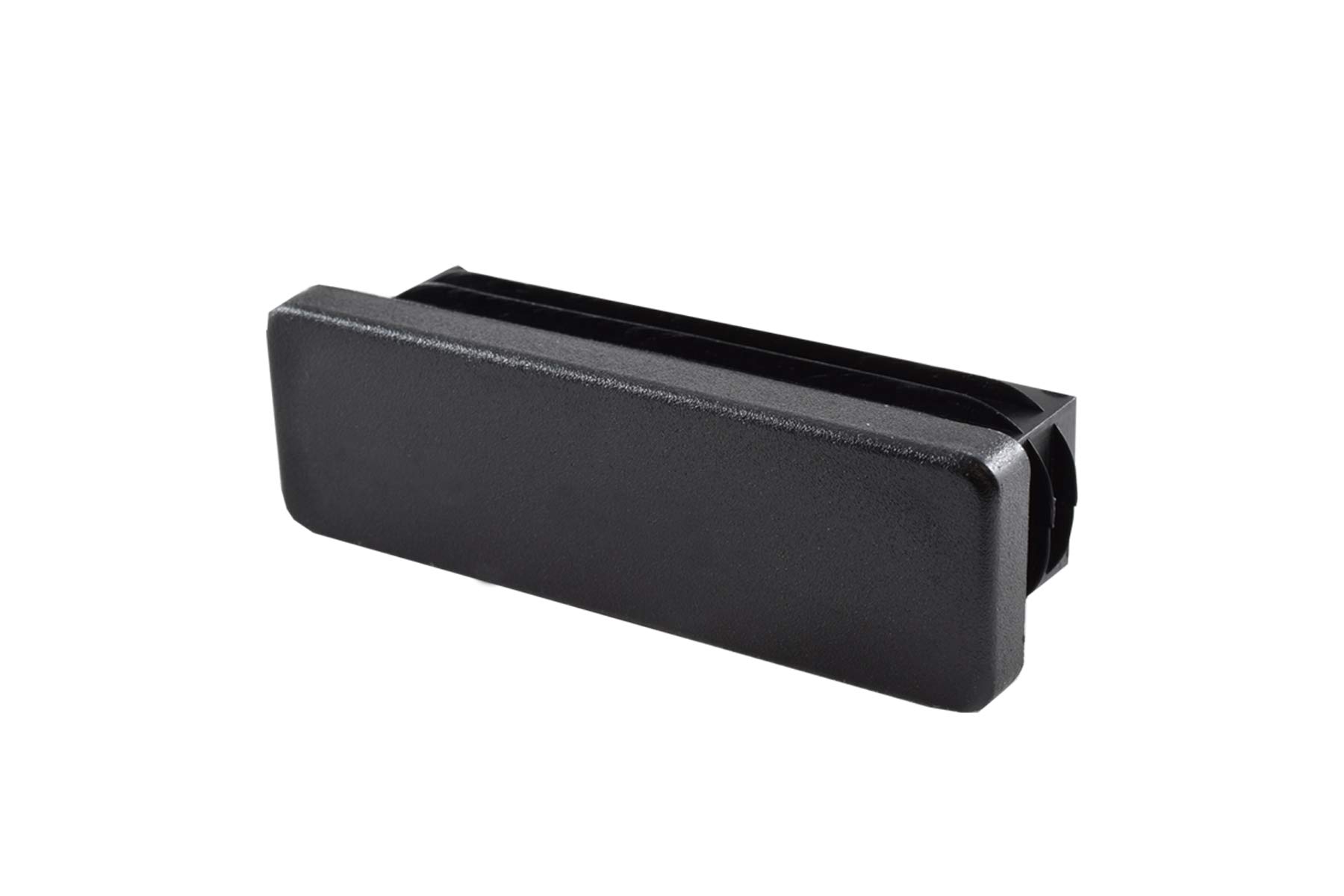 GleitGut Lot De 4 Bouchons De Tube Carrés 60 X 30 Mm - Embouts En Plastique Noir Pour Pieds De Chaise, Tubes - Fabriqué En Allemagne