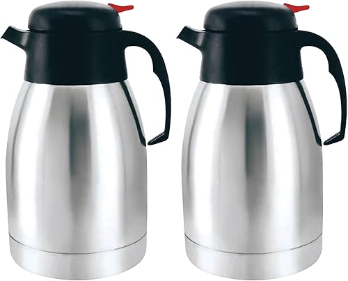Brentwood CTS-1200 - Jarra de café de acero inoxidable aislada al vacío de 40 onzas (paquete de 2)