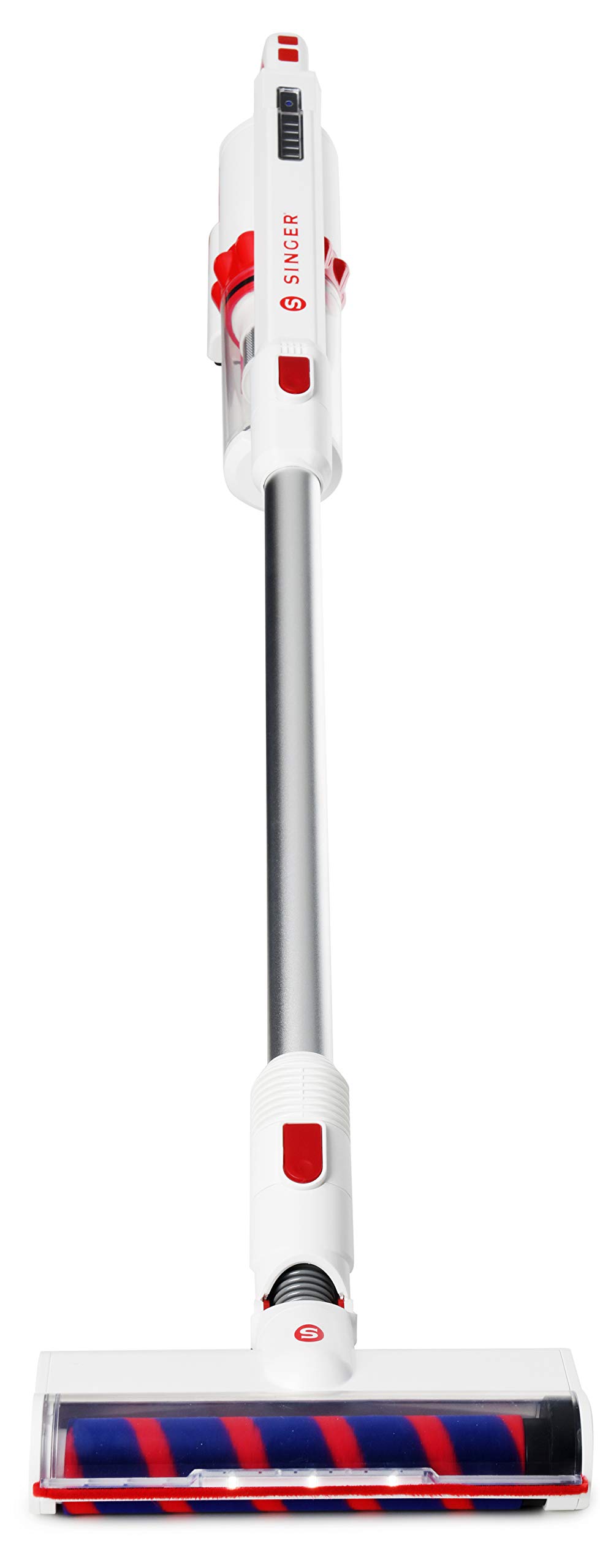 Singer Sonic VC250 Aspirador inalámbrico 3 en 1, aspirador escoba sin bolsa silenciosa, a mano, potente ligero, batería extraíble, filtros HEPA