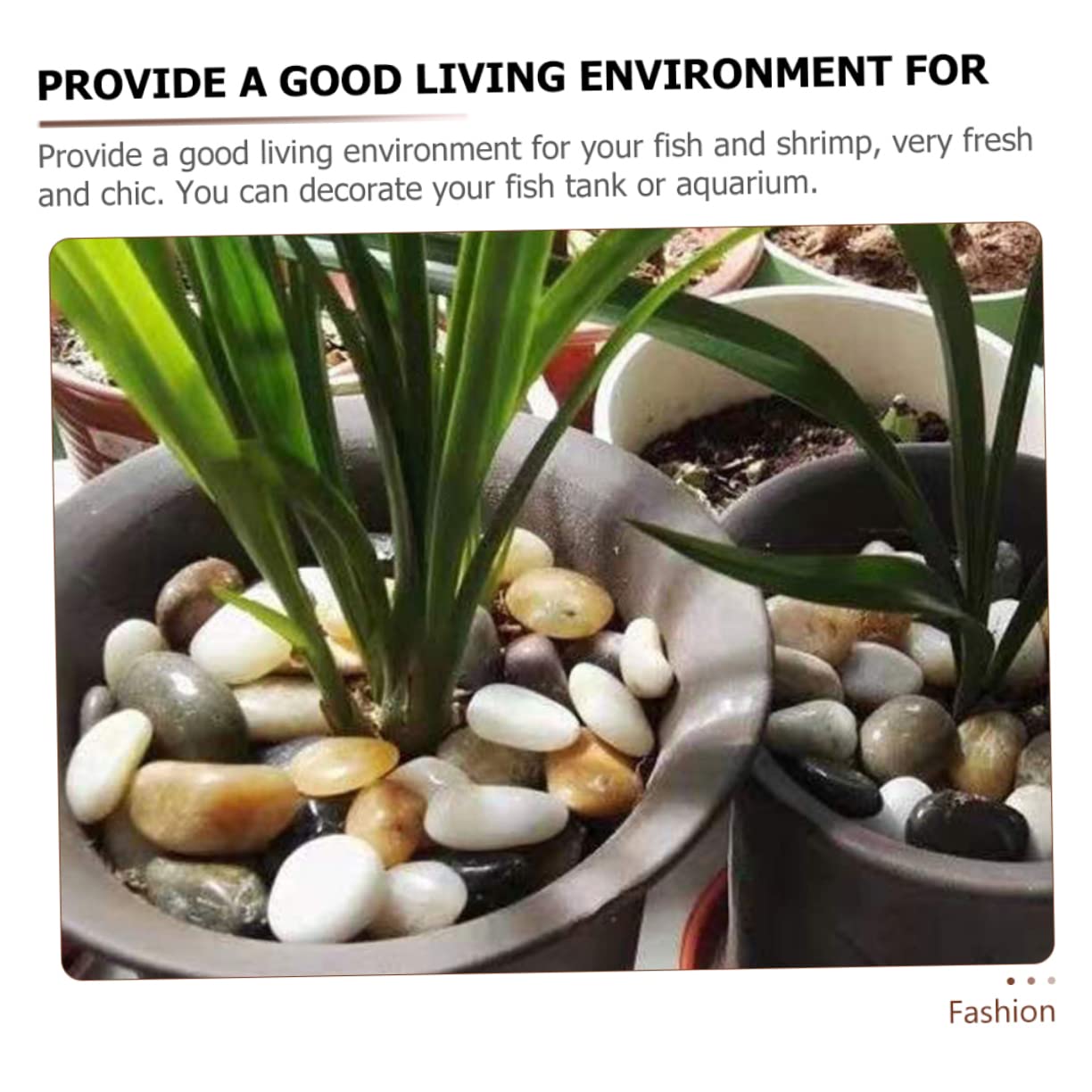 BESPORTBLE 2bolsas Rocas Suaves y Redondas para Piedras Decorativas Guijarros para Jardineras